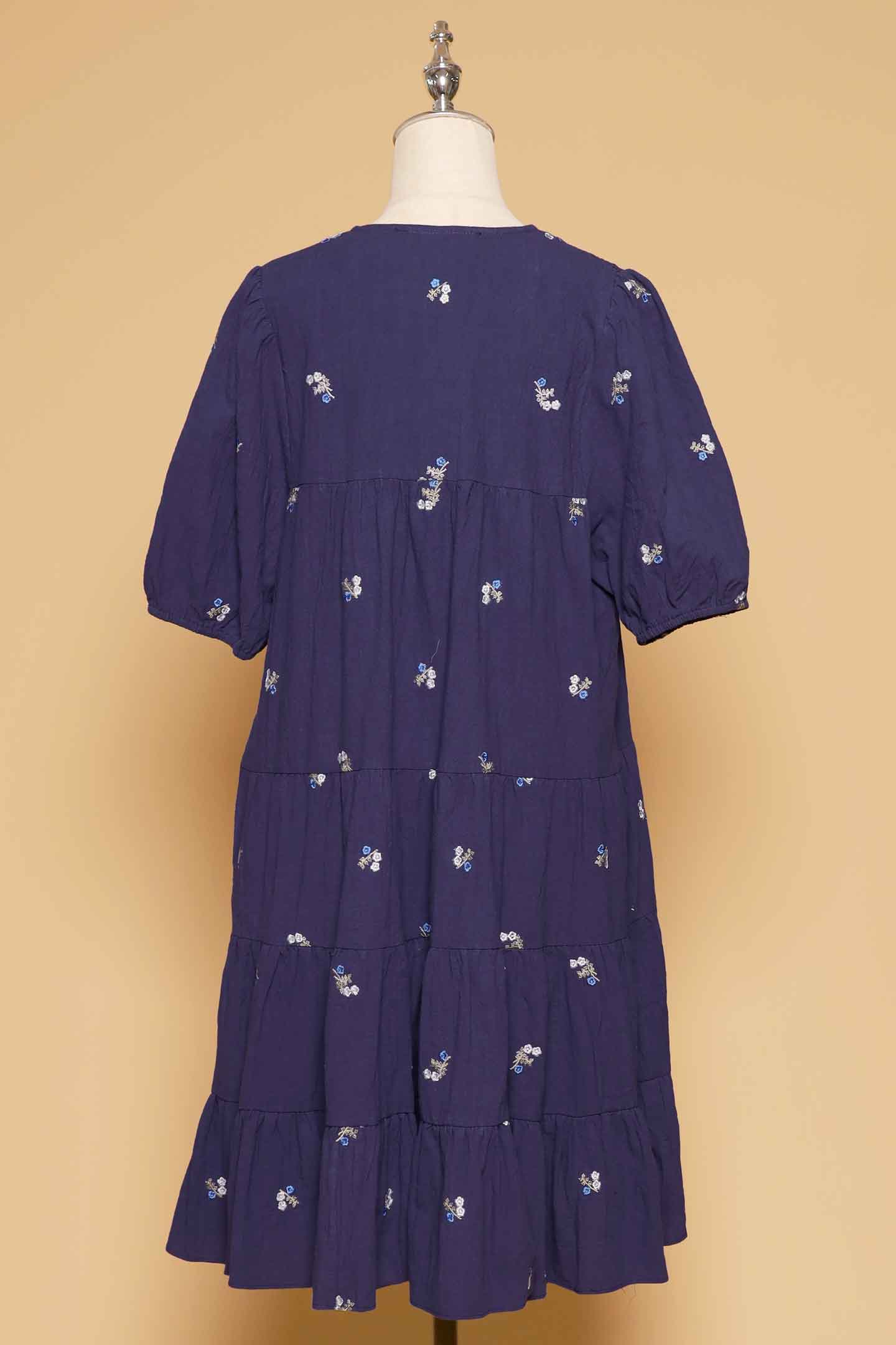 PO - Melbourne Dress in Sapphire Buds