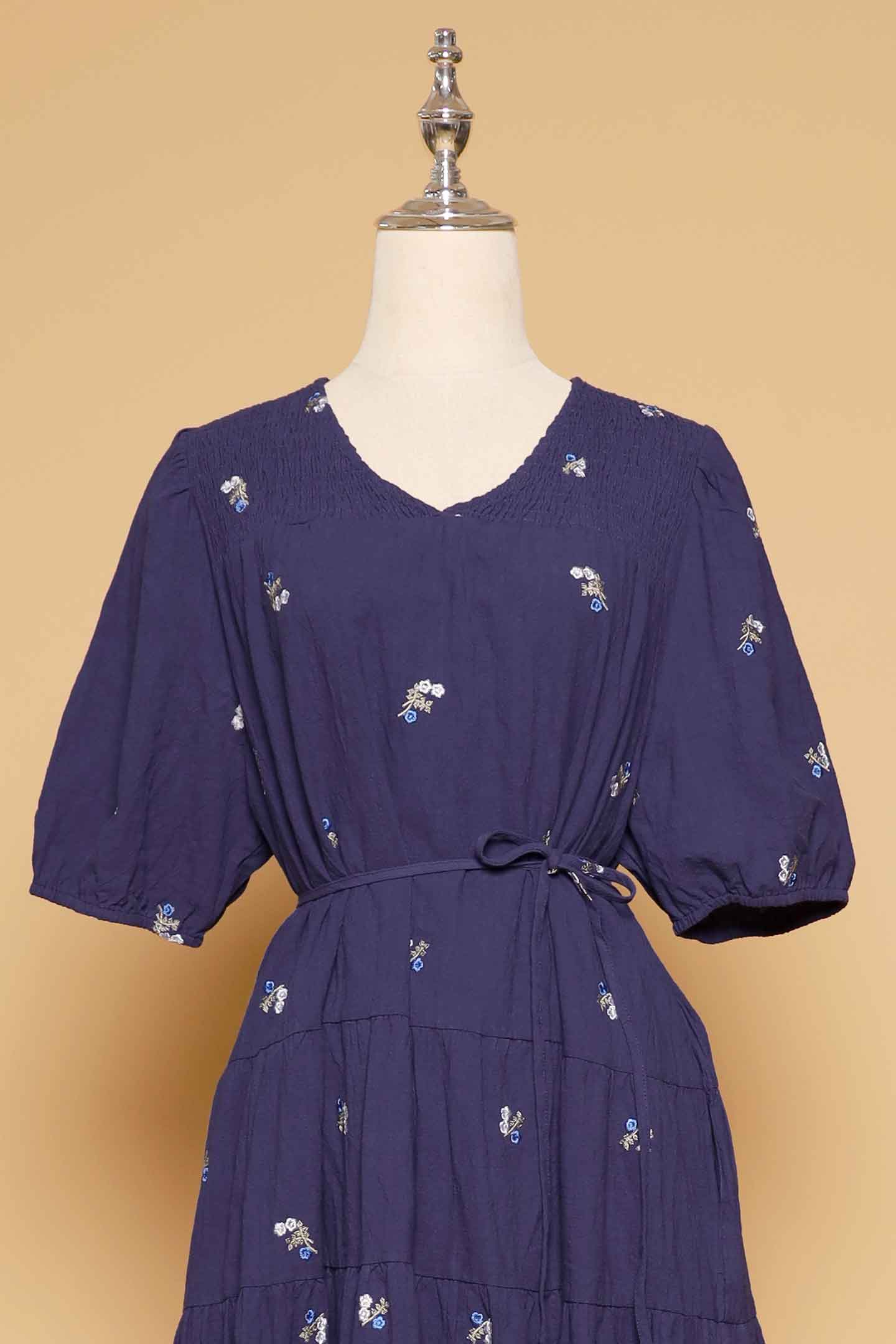 PO - Melbourne Dress in Sapphire Buds