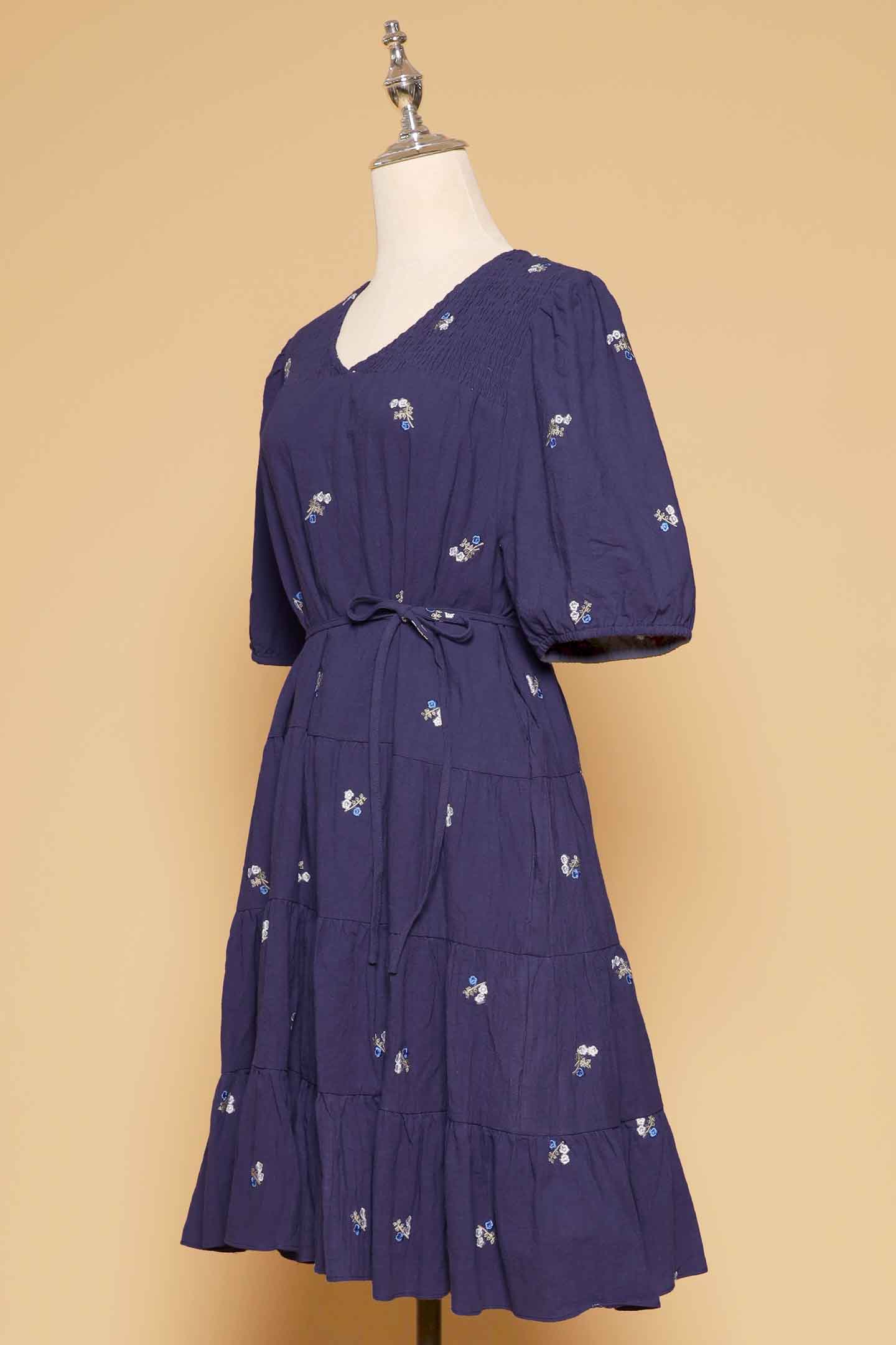 PO - Melbourne Dress in Sapphire Buds