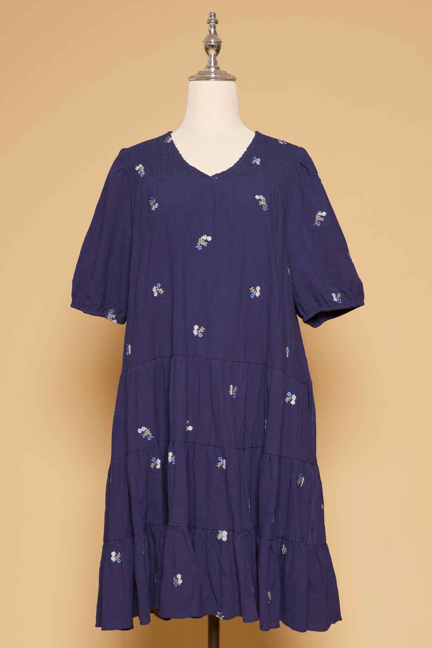 PO - Melbourne Dress in Sapphire Buds