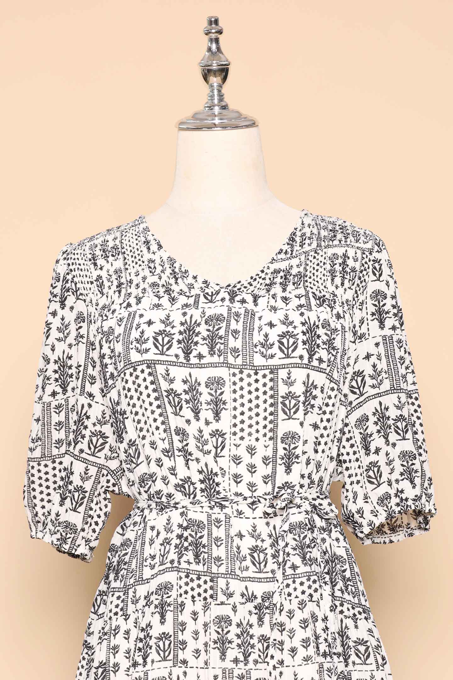 PO - Melbourne Dress in Spring Blocks