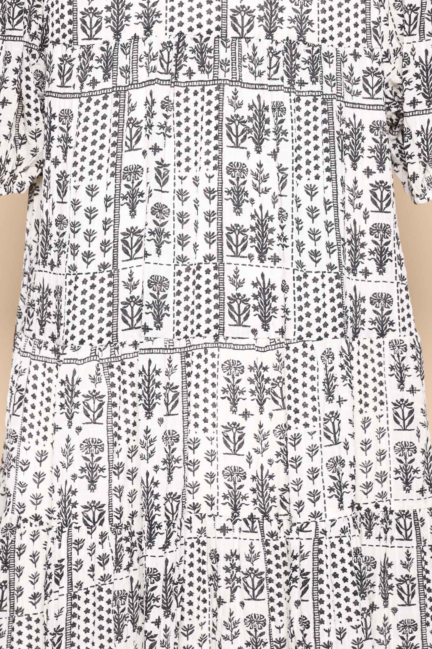 PO - Melbourne Dress in Spring Blocks