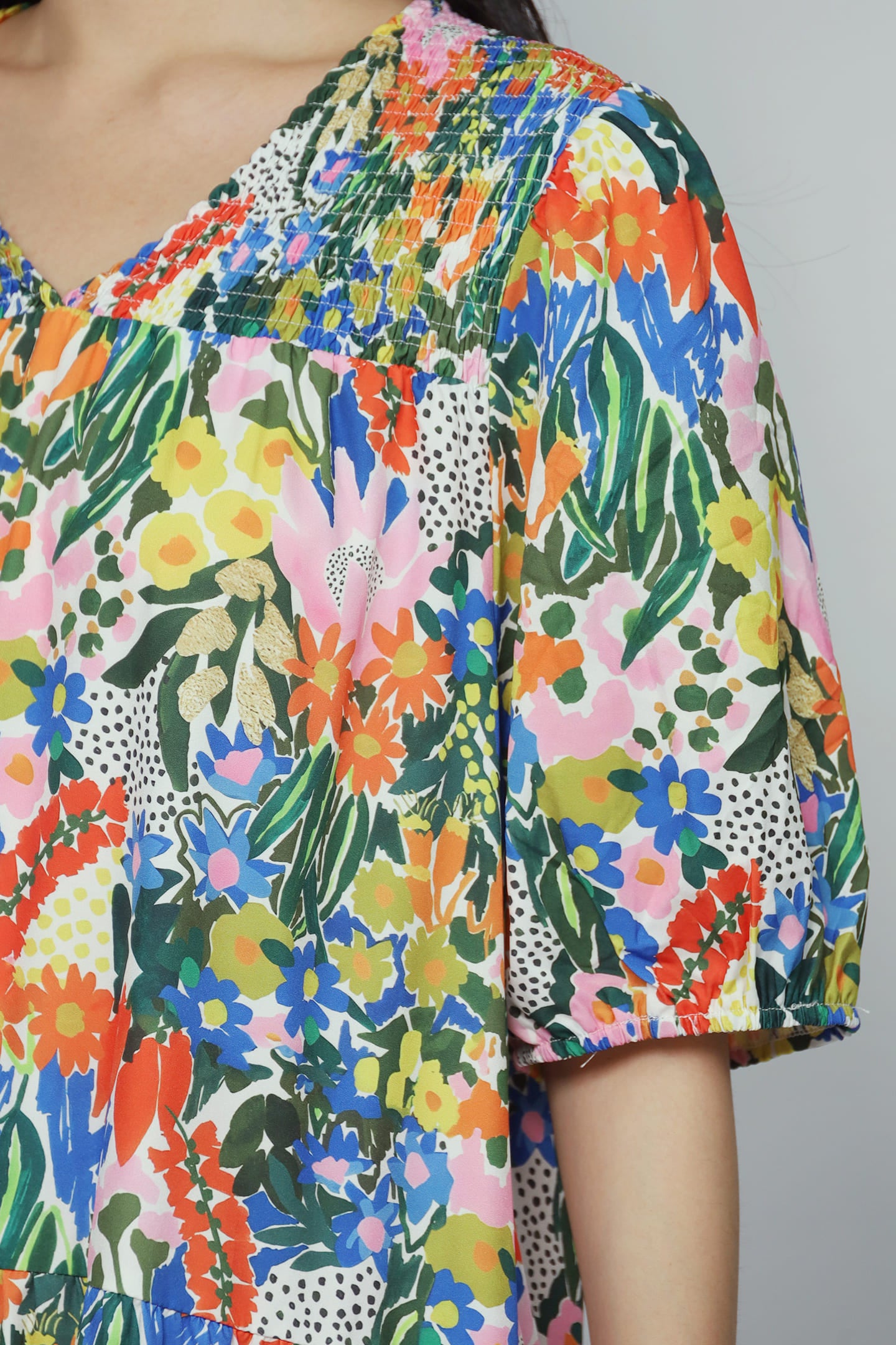 Melbourne Dress in Sunset Marigold