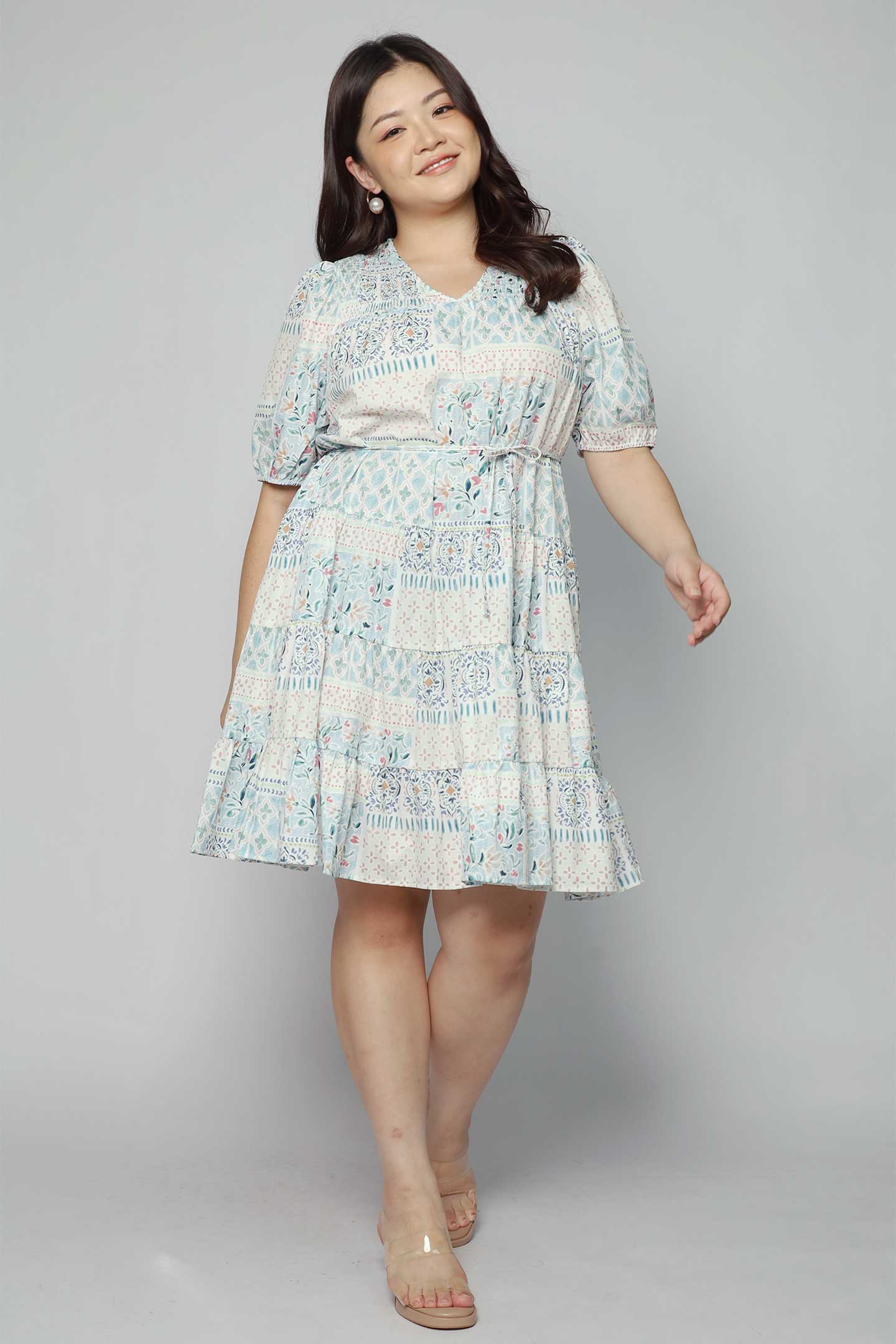 Melbourne Dress in Sweet Mosaic