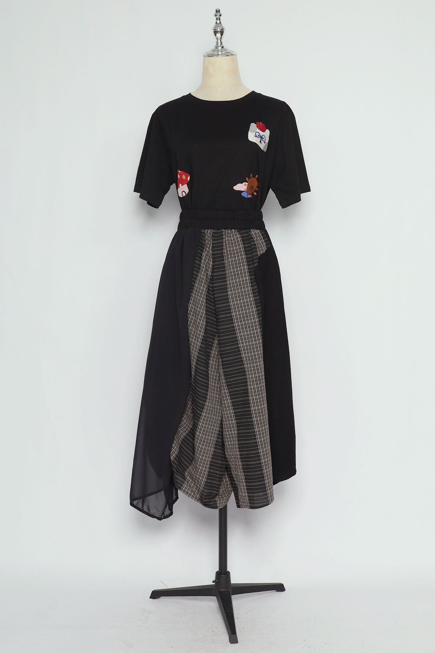PO - Minami Stripes Checkered Culottes
