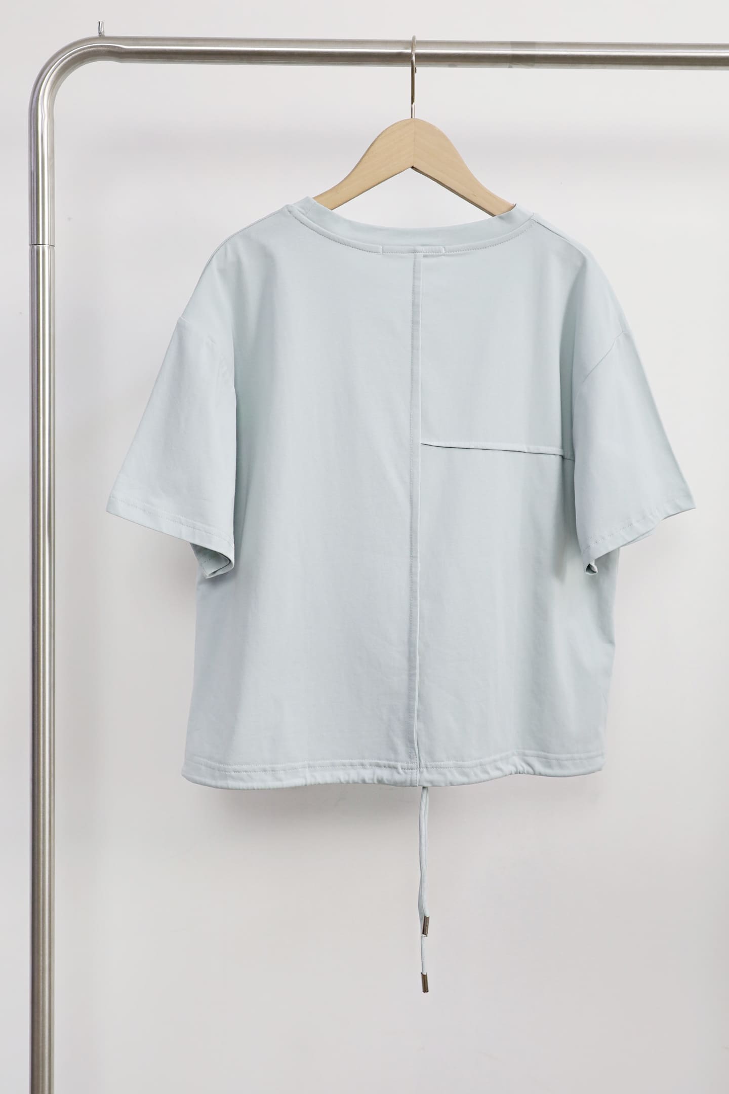 Backorders Easy By TE - Minoo Drawstring Top in Baby Blue