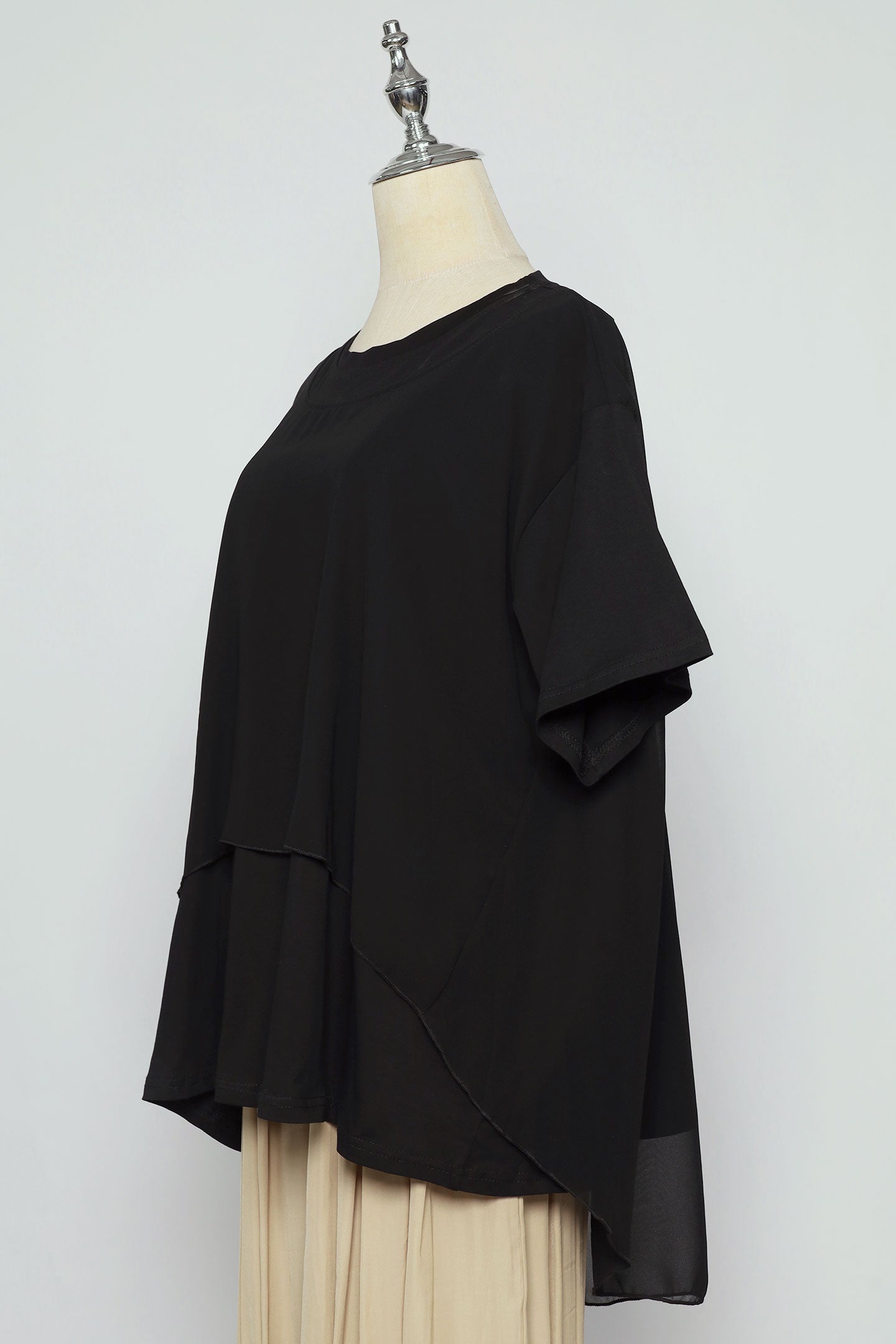PO - Miri Layered Top in Black