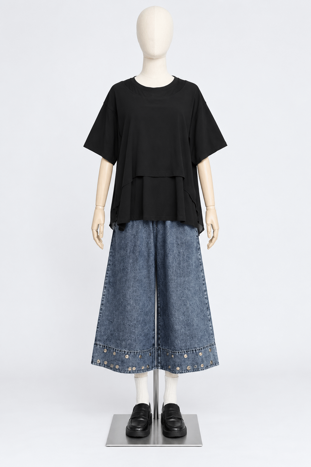 PO - Miri Layered Top in Black