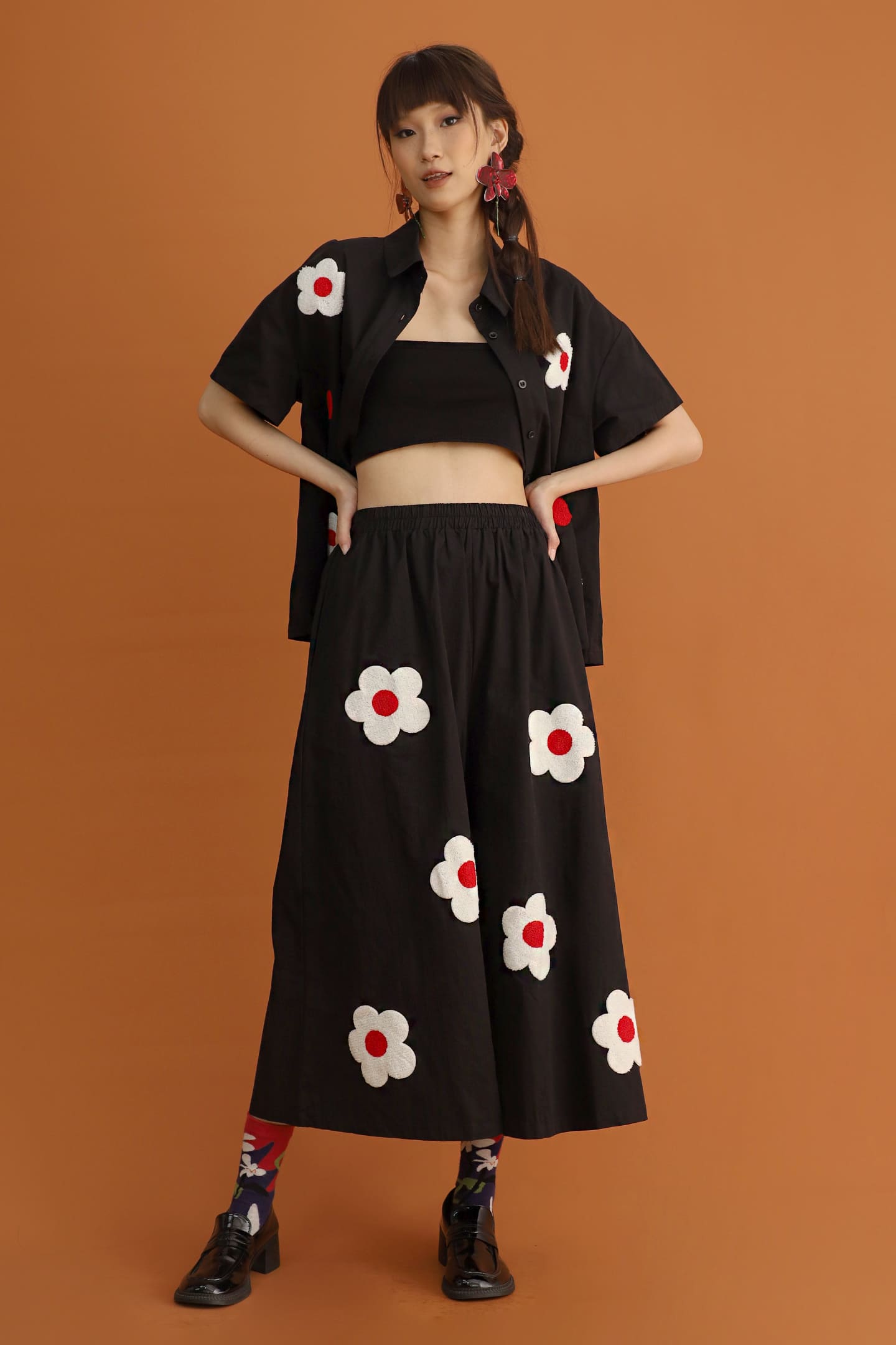 CHOSEN - Misaki Floral Wide Leg Pants