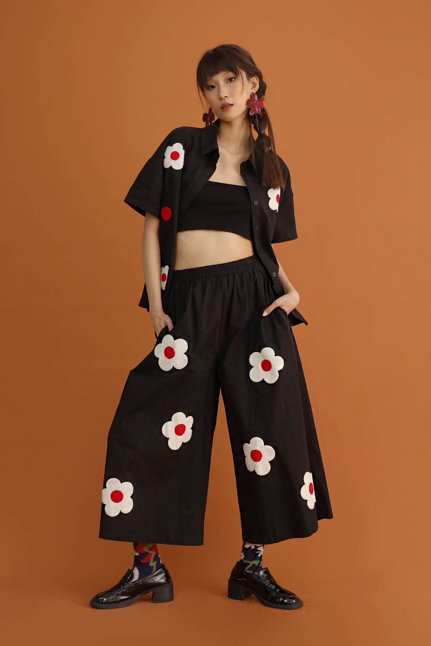 CHOSEN - Misaki Floral Wide Leg Pants