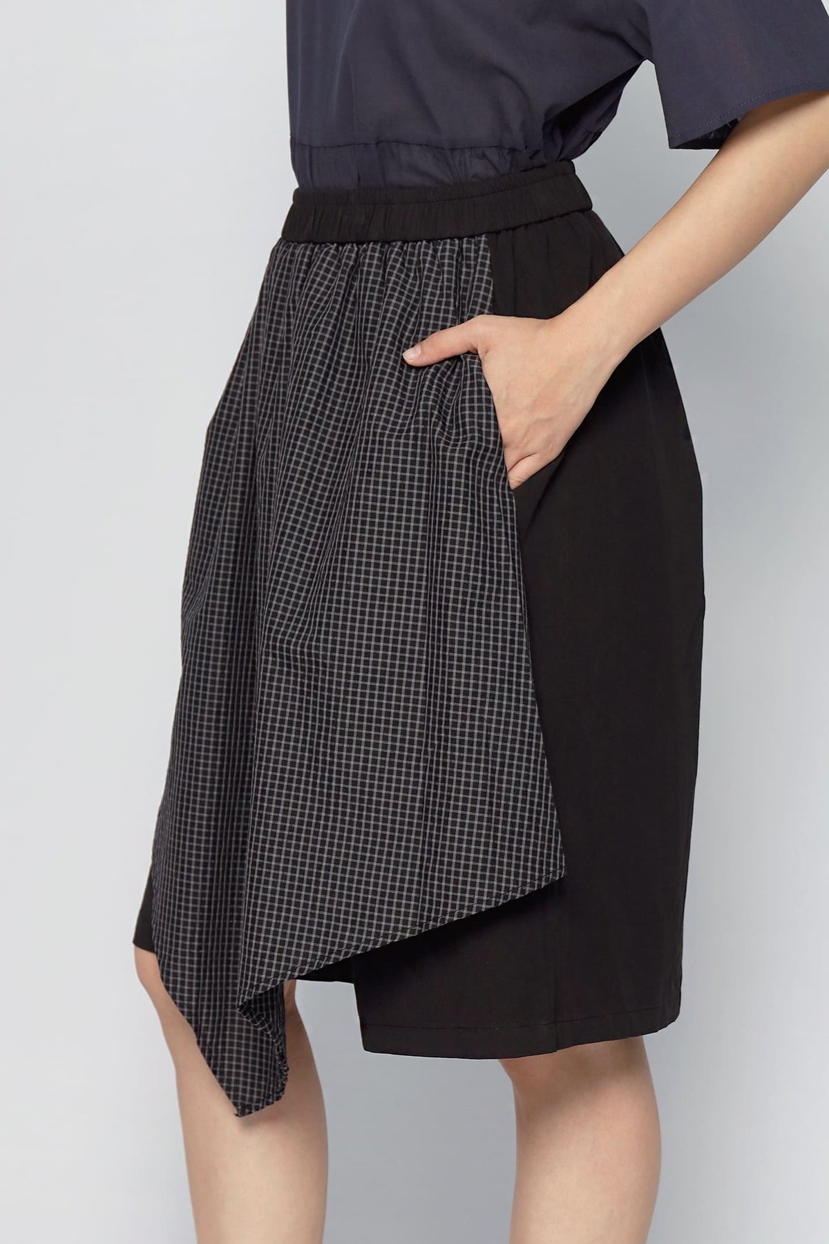 JOY - Monica Foldover Checkered Skort