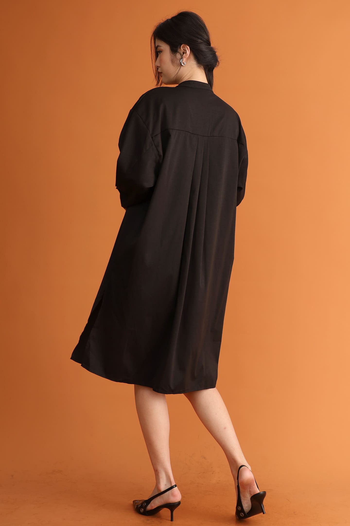 CHOSEN - Monochrome Muse Shirt Dress