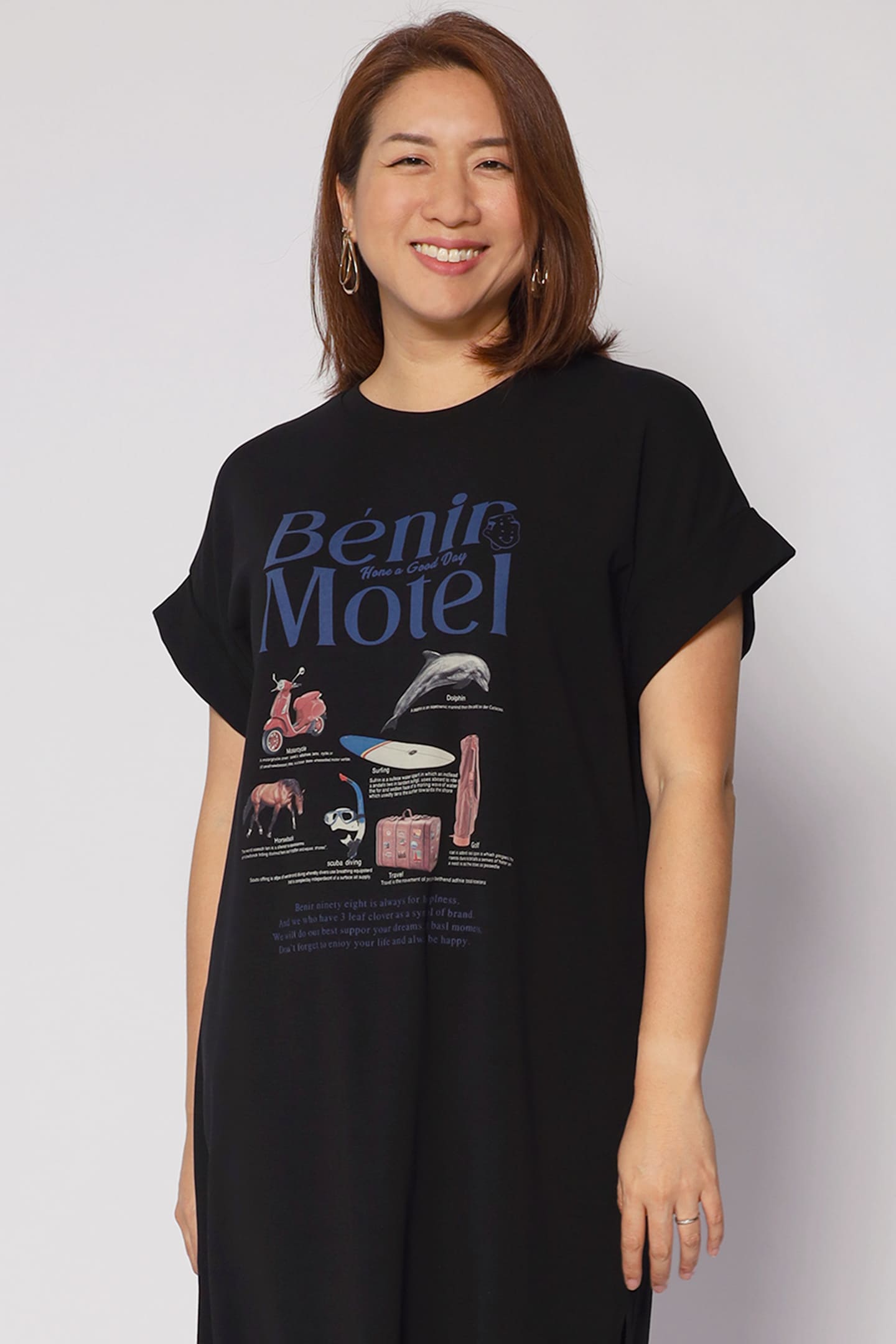 Backorders Motel Printed Tee Dress