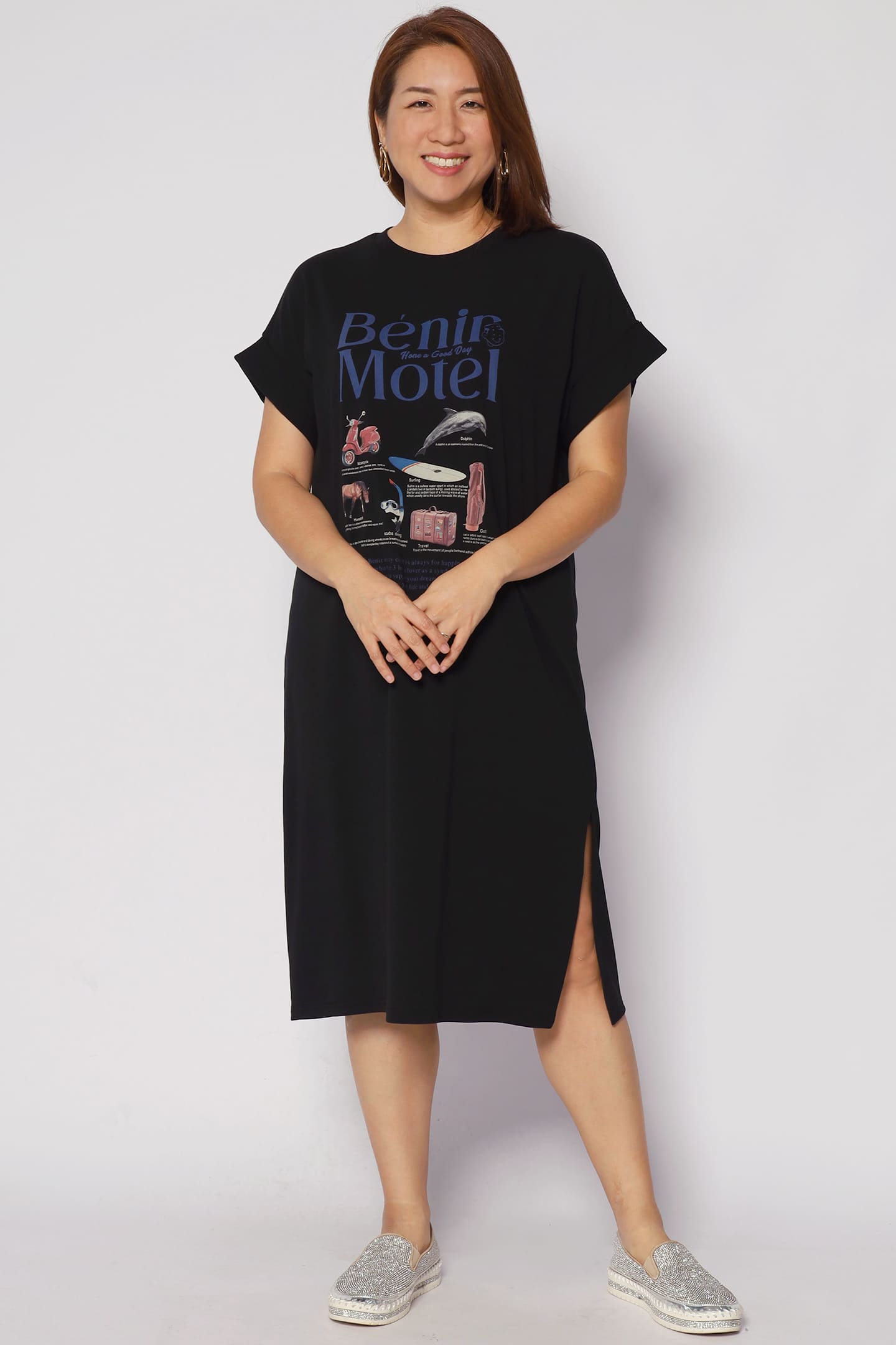 Backorders Motel Printed Tee Dress