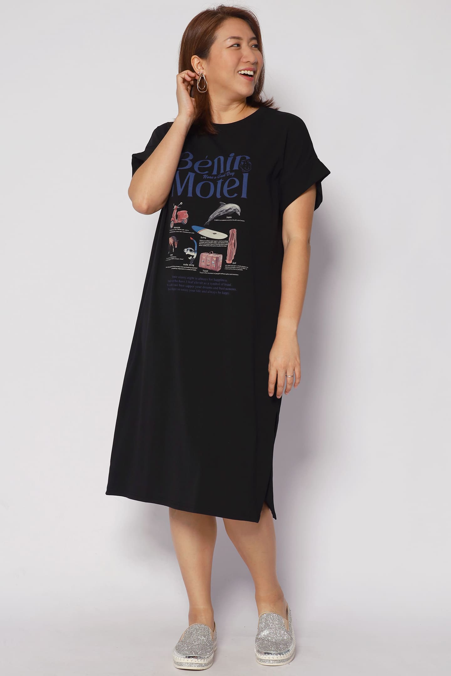 Backorders Motel Printed Tee Dress