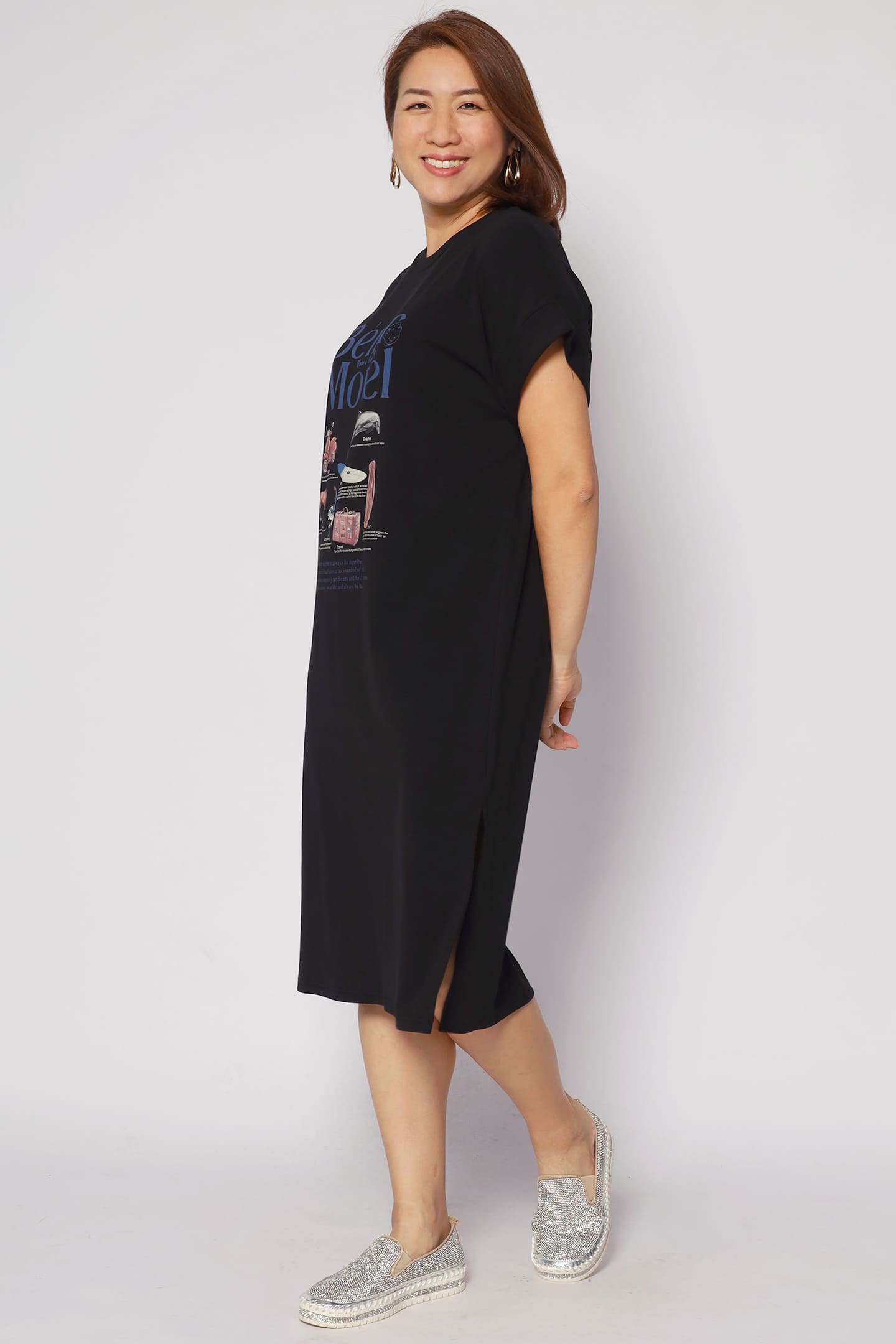 Backorders Motel Printed Tee Dress