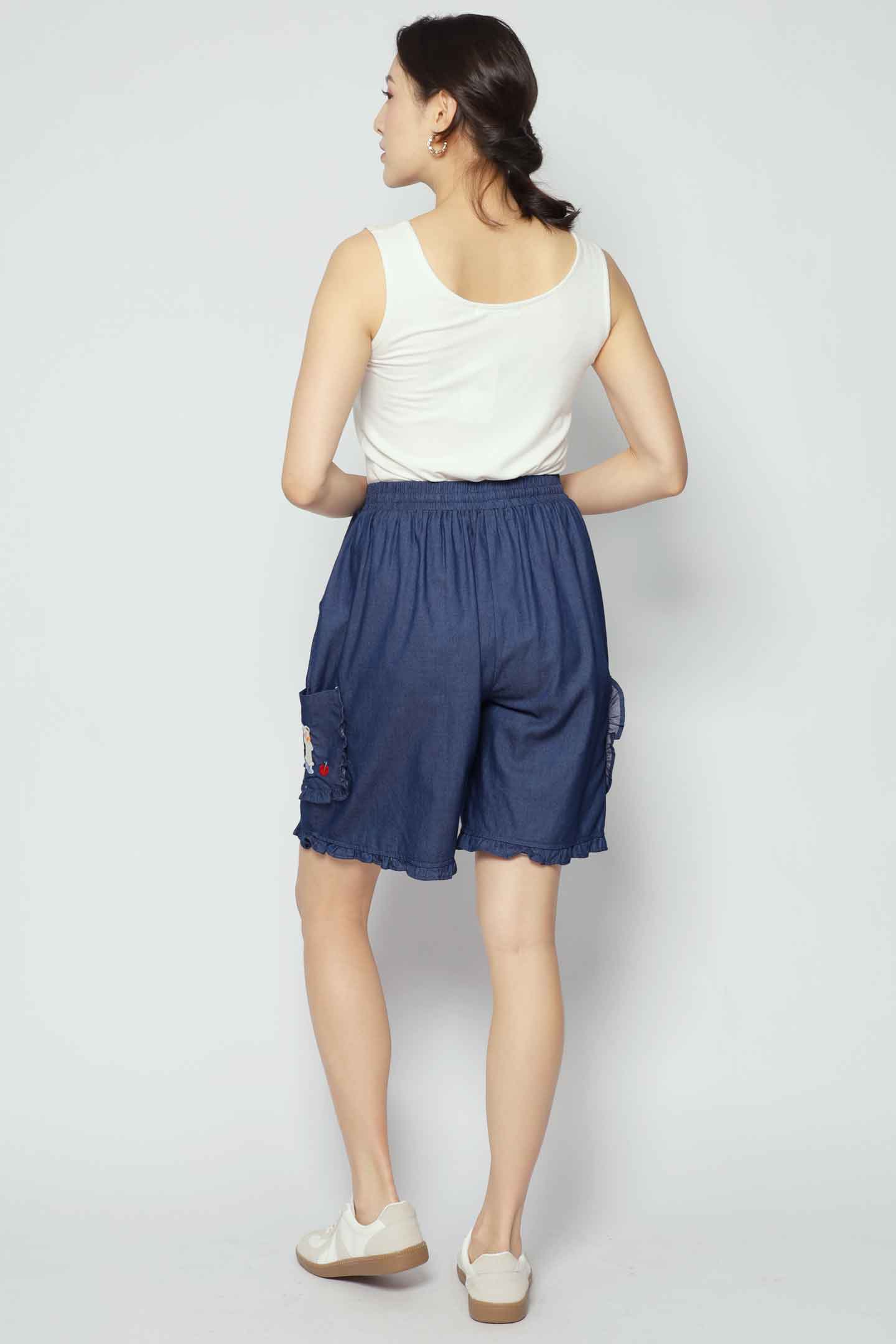 Mushroom Land Denim Shorts