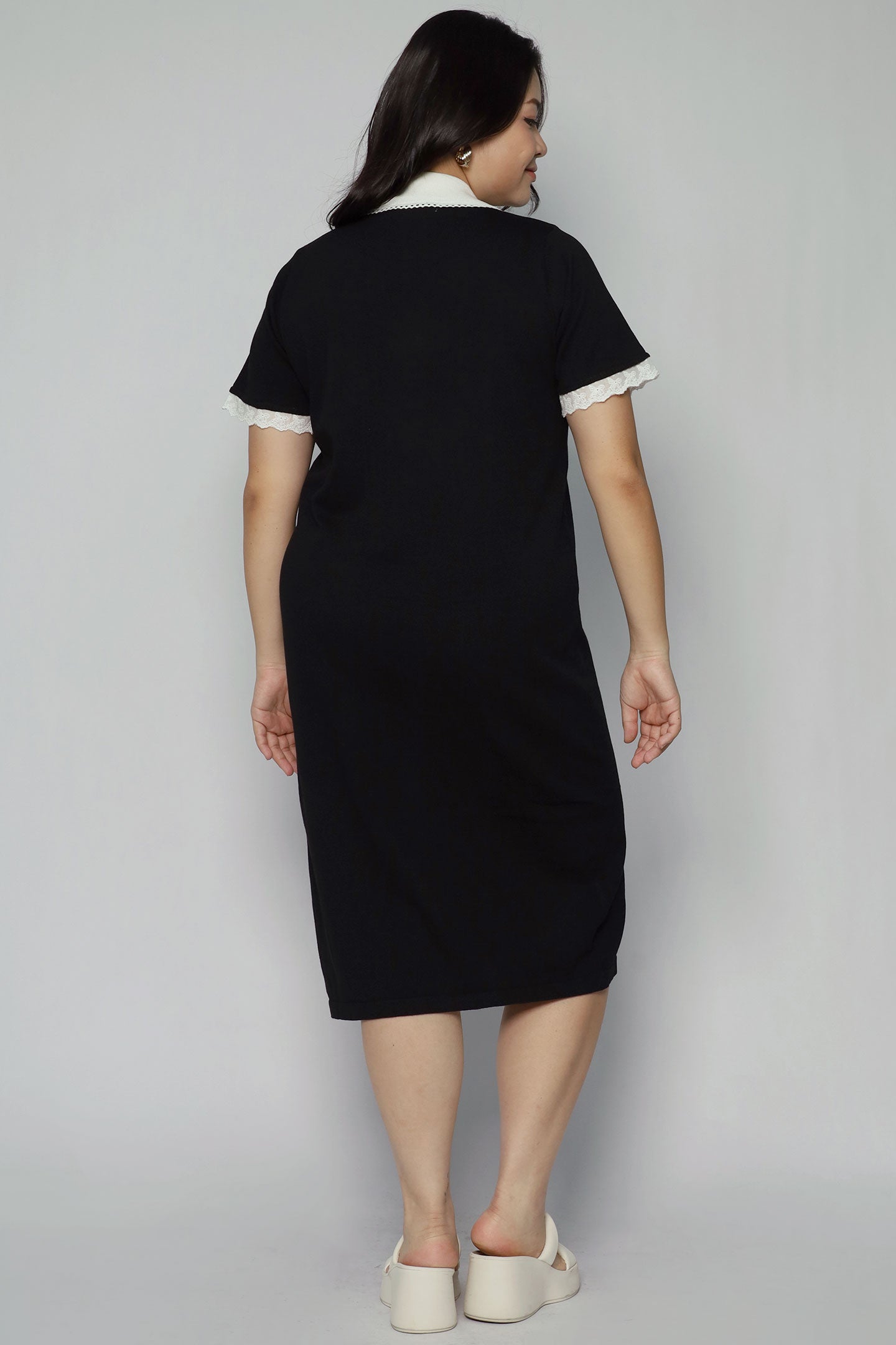 Mylene Floral Lace Knit Dress