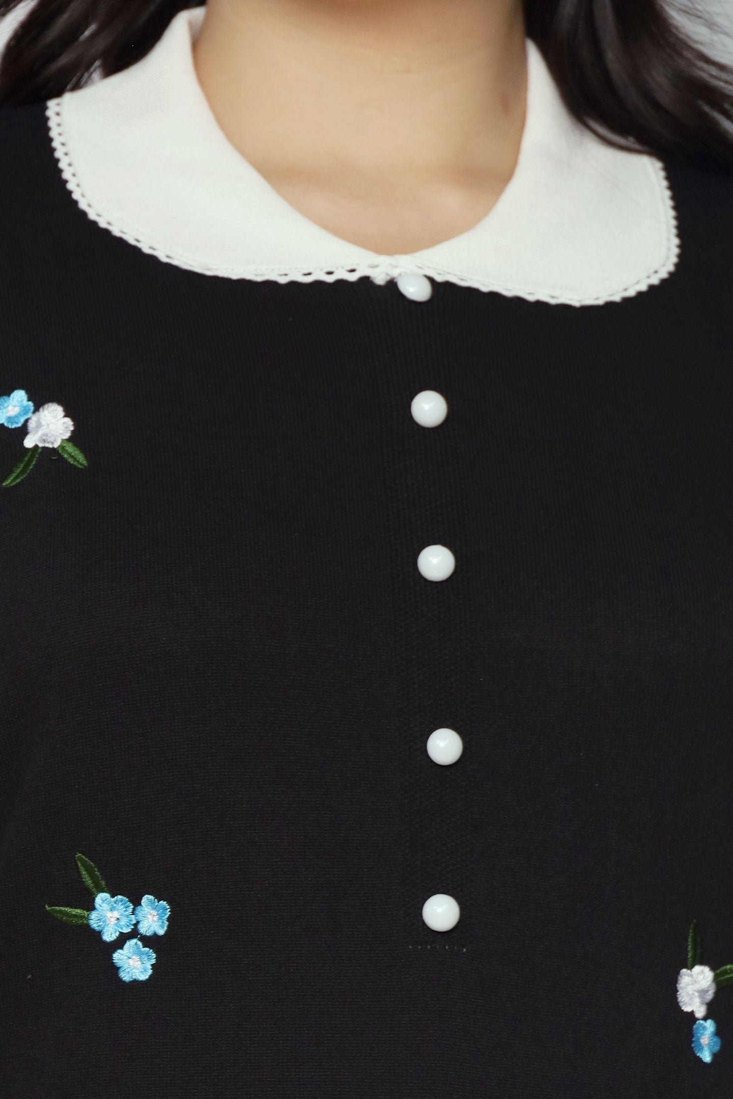 Mylene Floral Lace Knit Dress