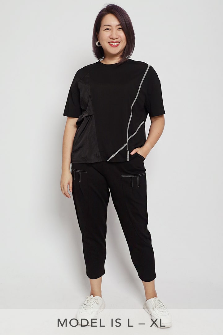 Owen Trimming Pants in Black