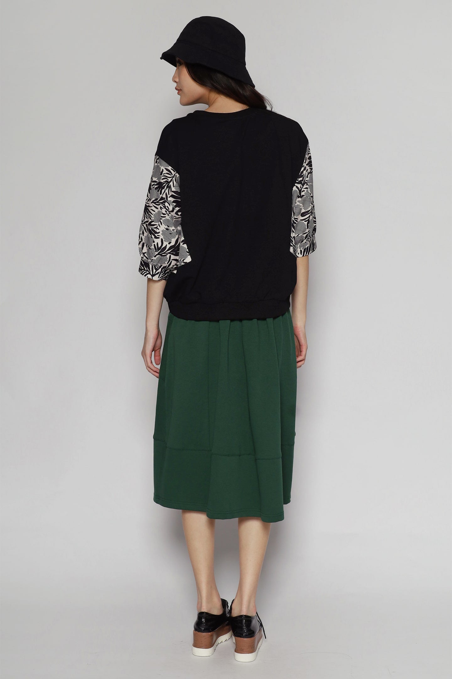 Nana Top in Abstract Leaf