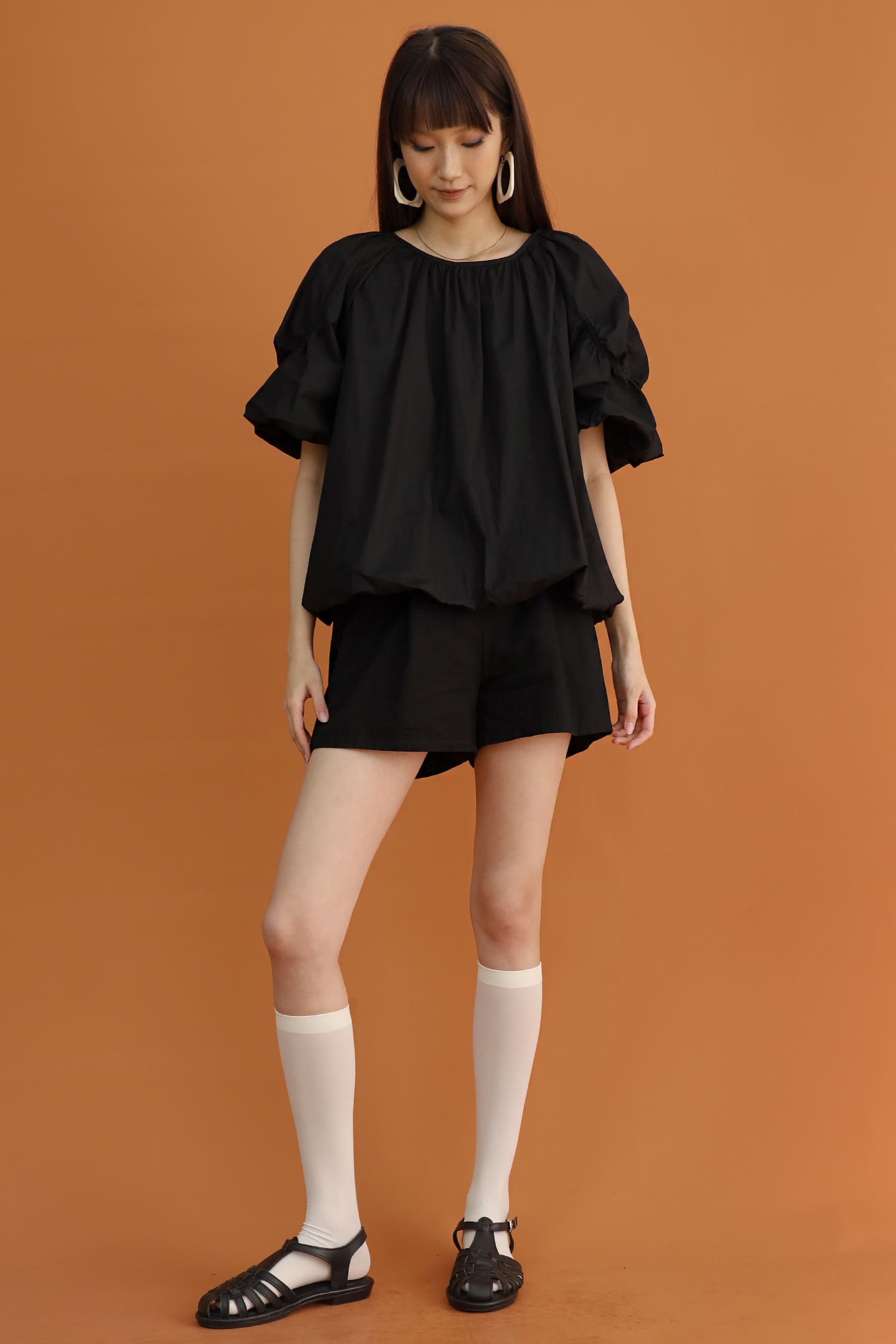 CHOSEN - Neve Balloon Top in Black