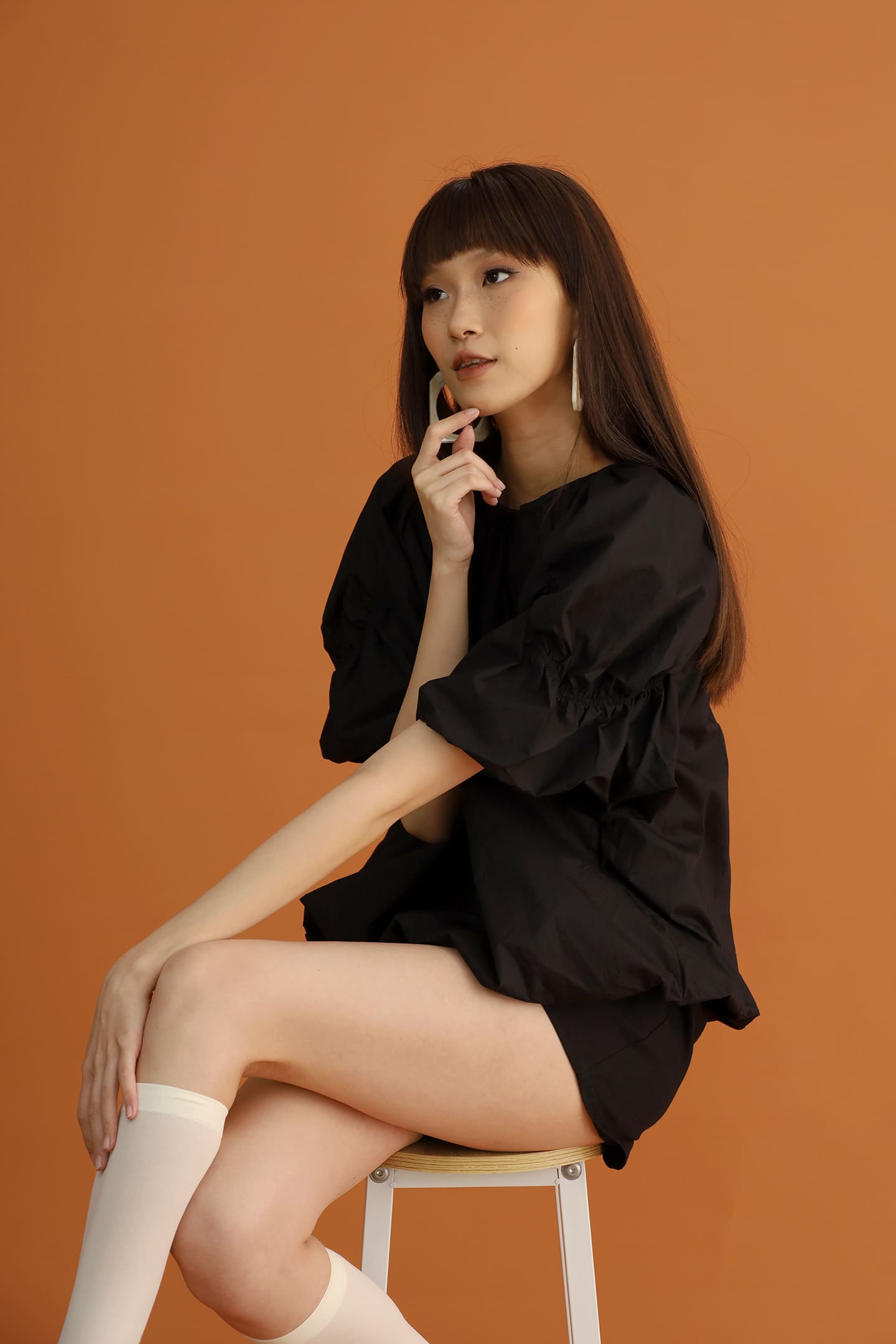 CHOSEN - Neve Balloon Top in Black