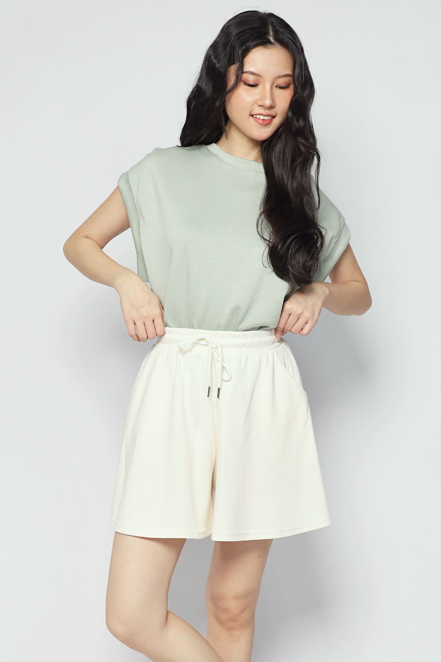 JOY - Non Stop Shorts in Off White