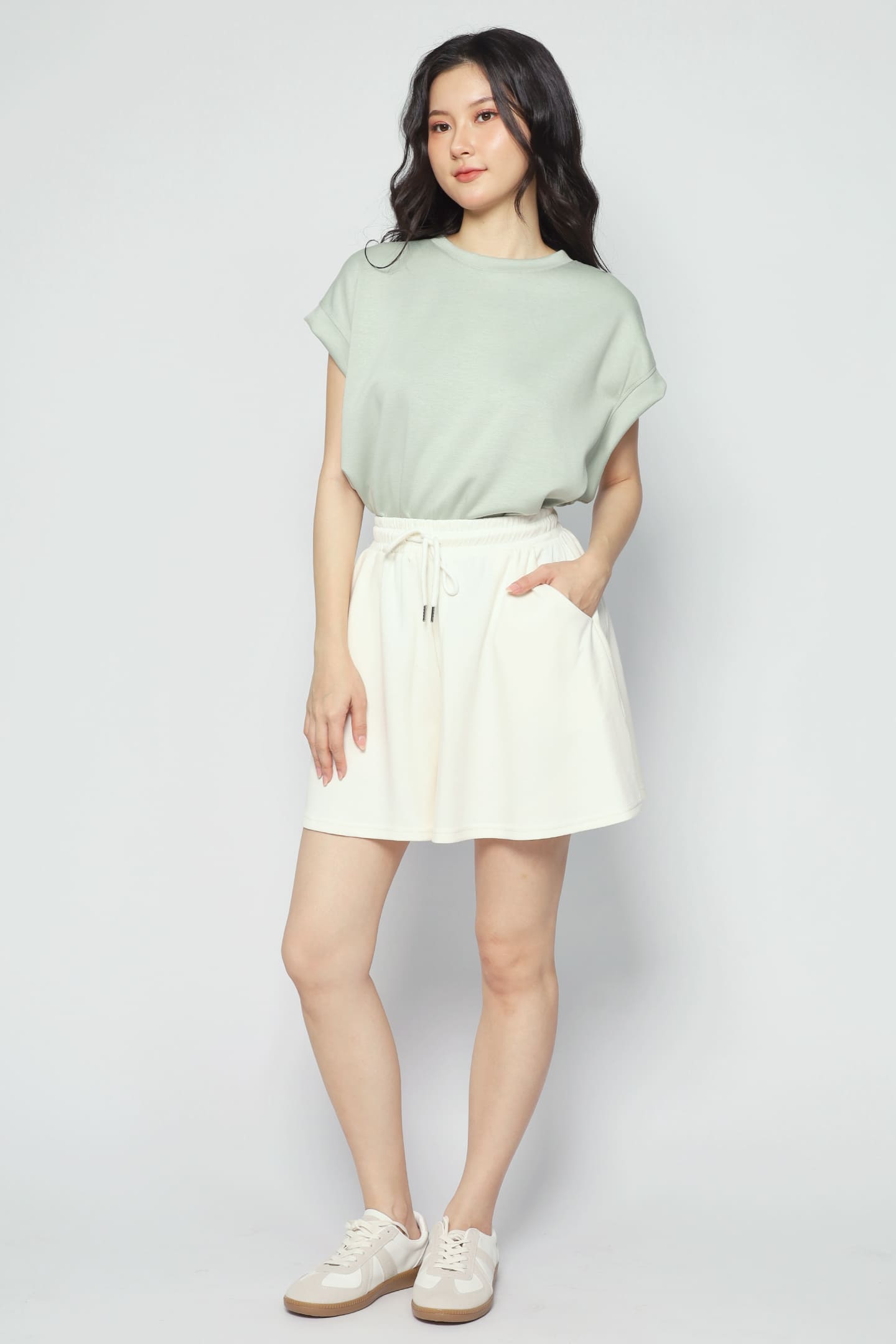 JOY - Non Stop Shorts in Off White