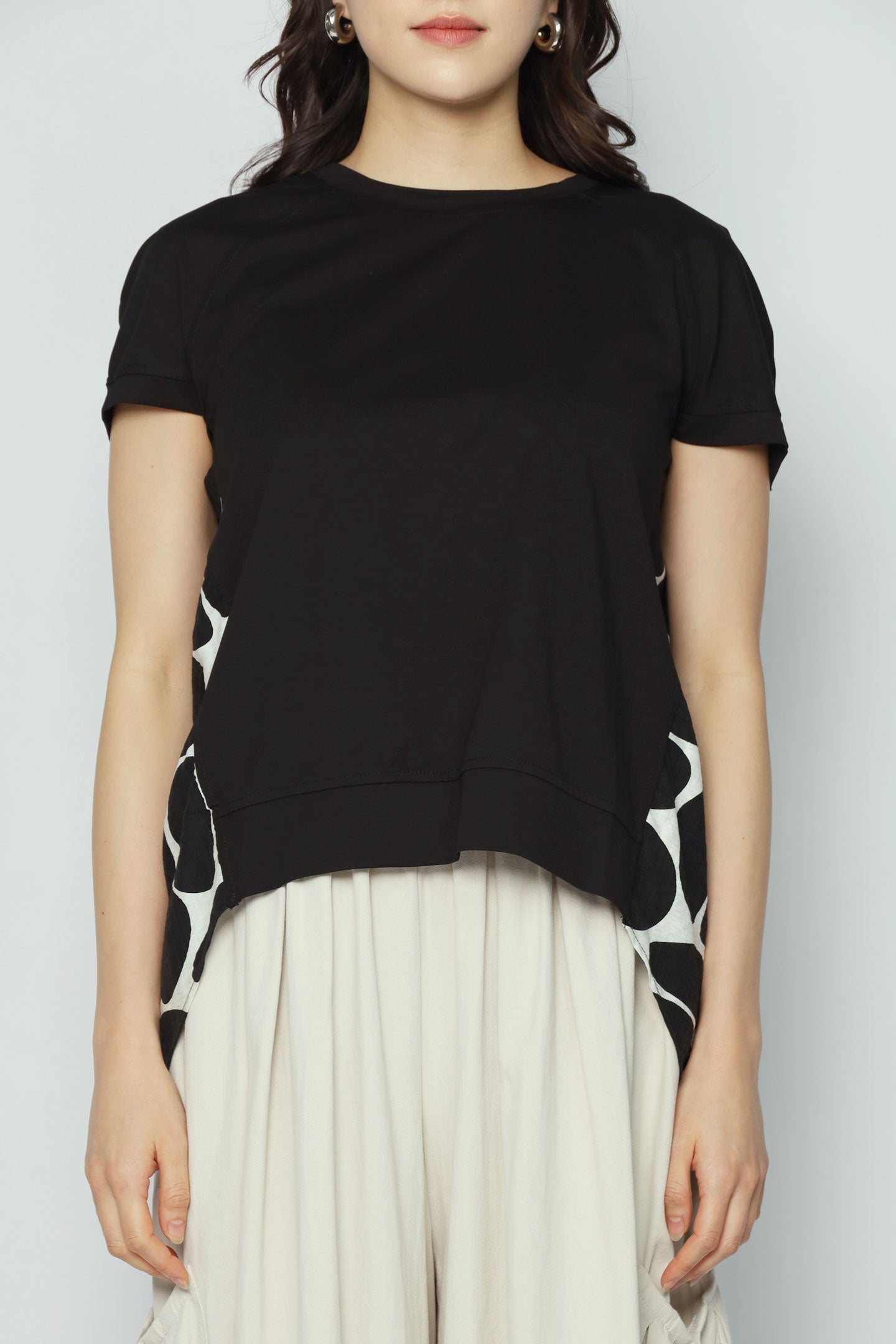 Padma Polkadot Top in Black