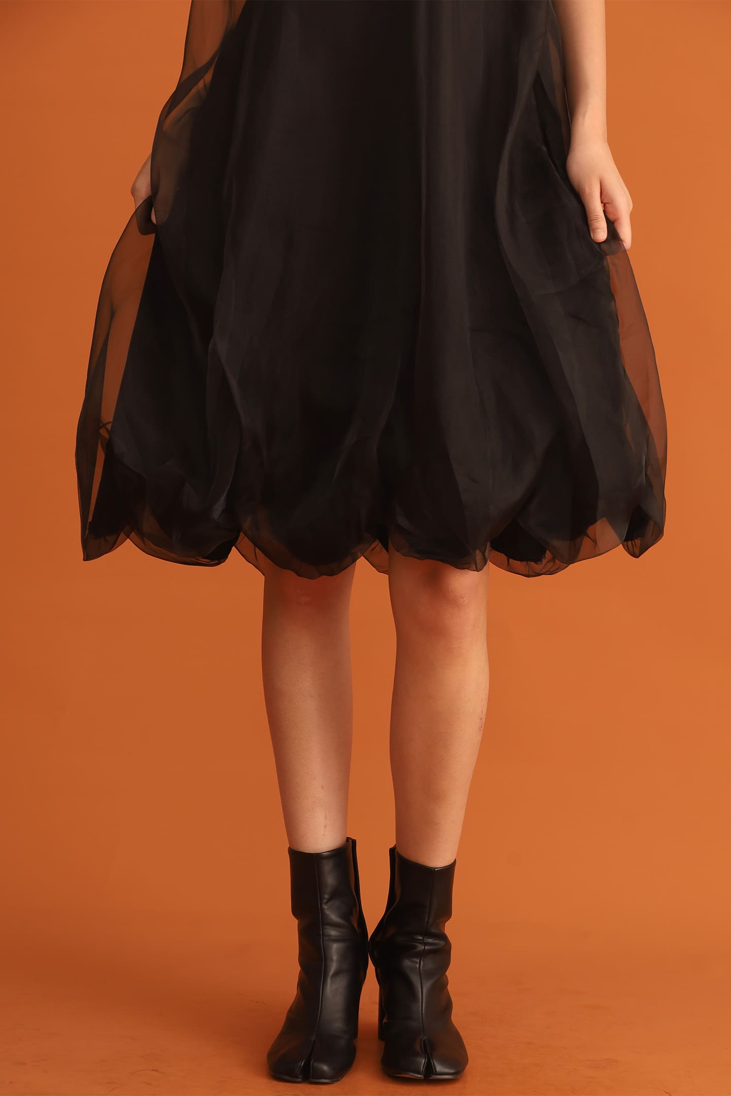 CHOSEN - Nova Mesh Dress in Black