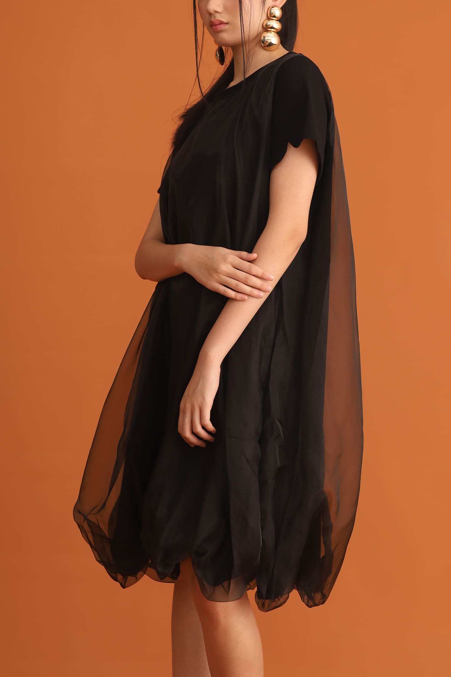 CHOSEN - Nova Mesh Dress in Black