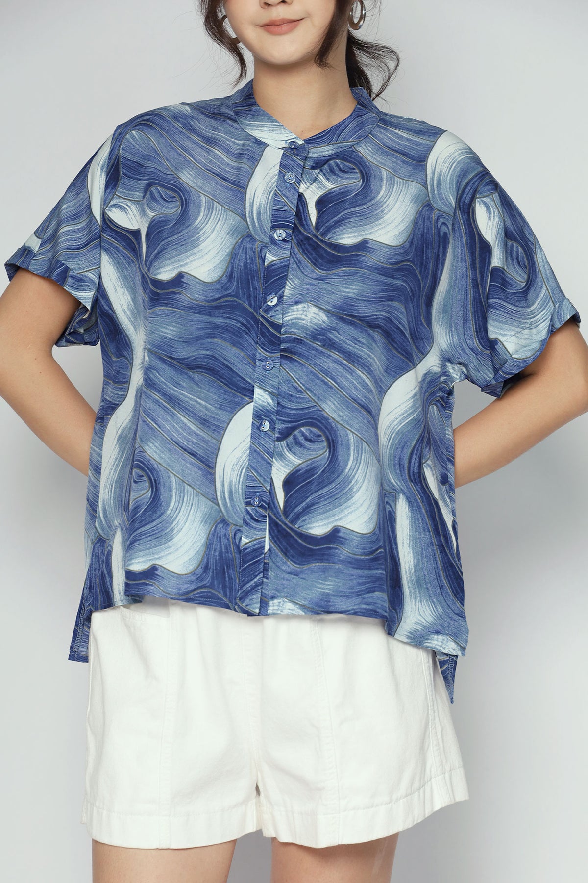 Penelope Top in Blue Cove