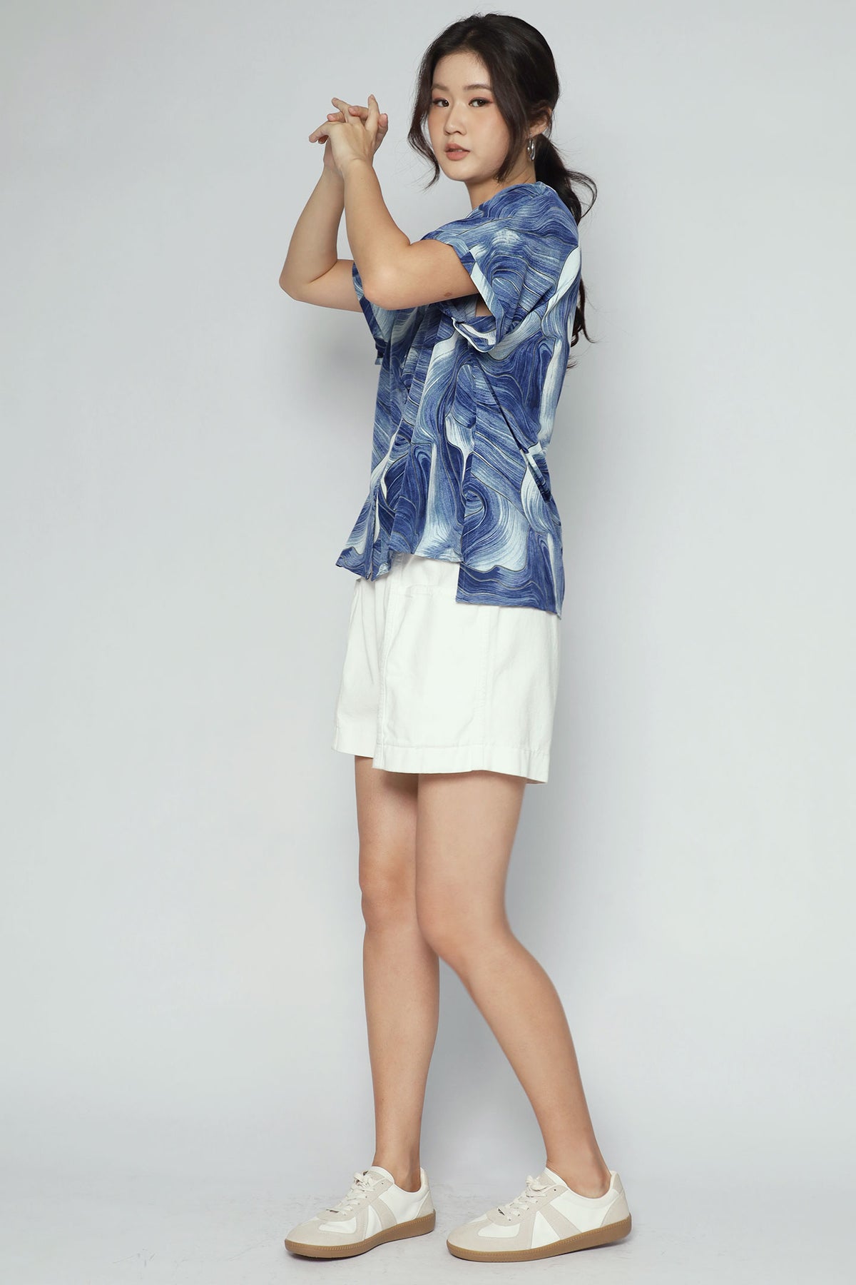 Penelope Top in Blue Cove