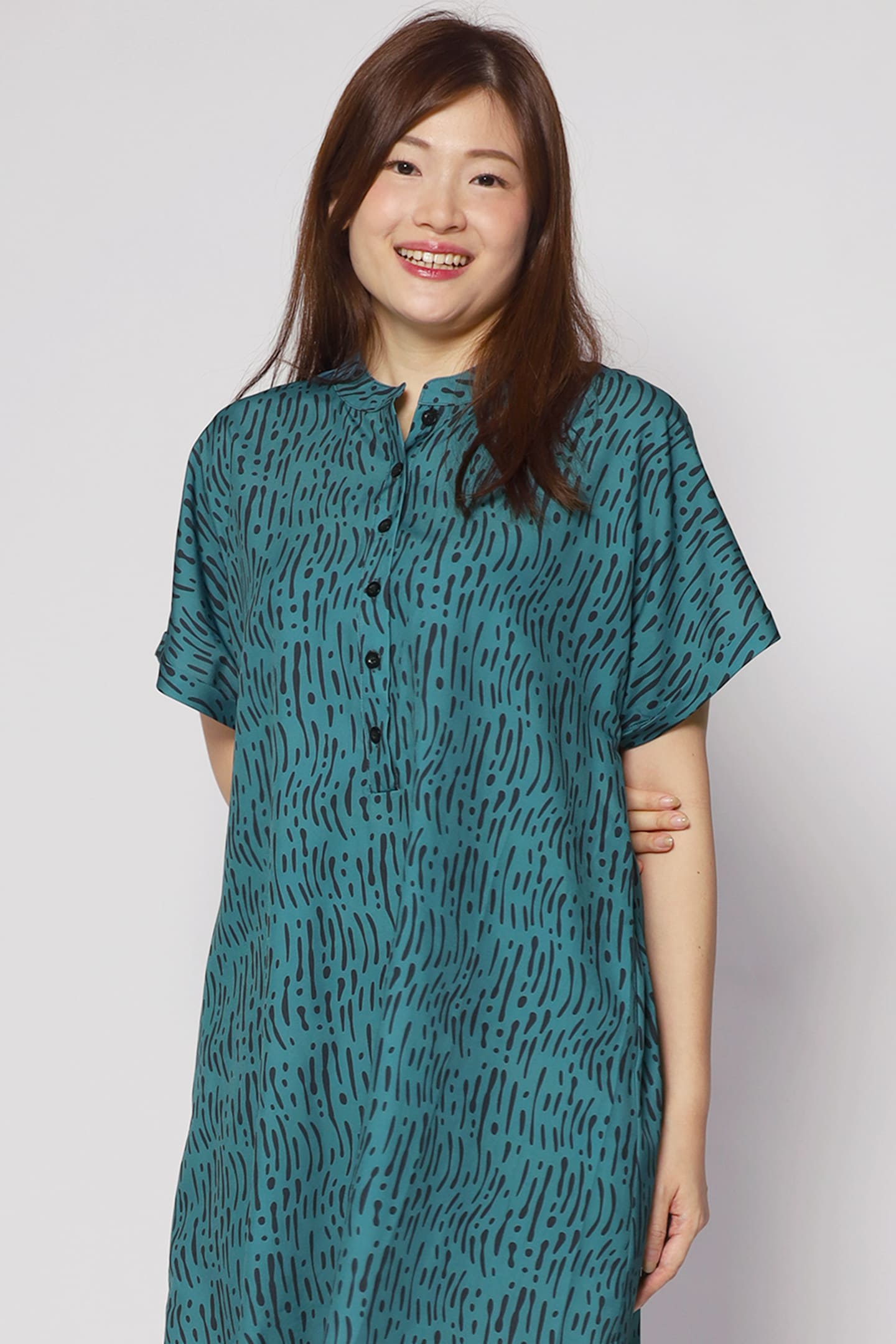 Penn Dress in Green Bonanza