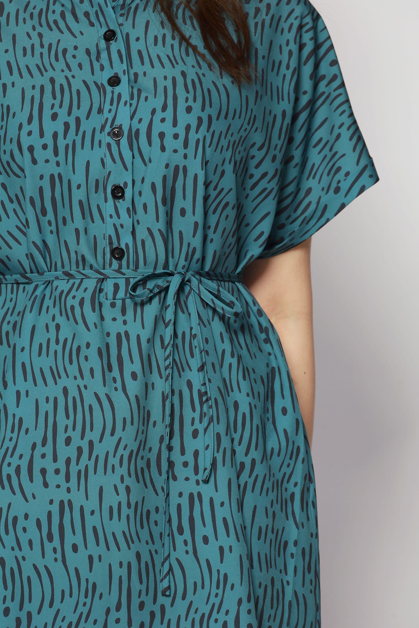 Penn Dress in Green Bonanza