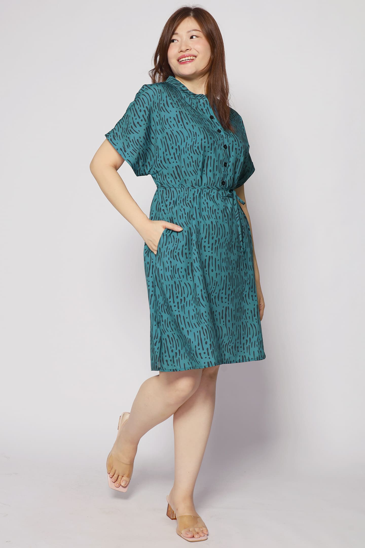 Penn Dress in Green Bonanza
