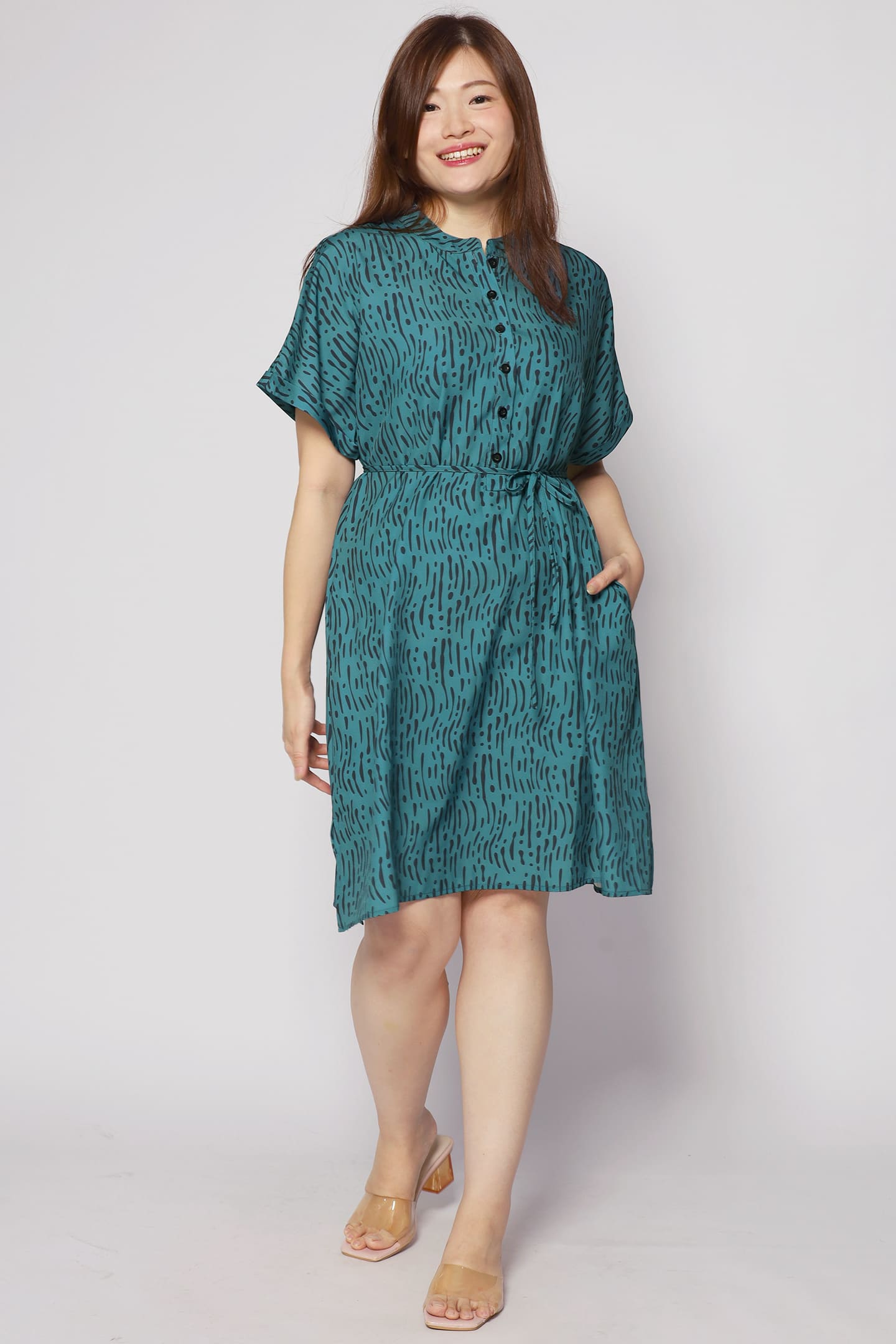 Penn Dress in Green Bonanza