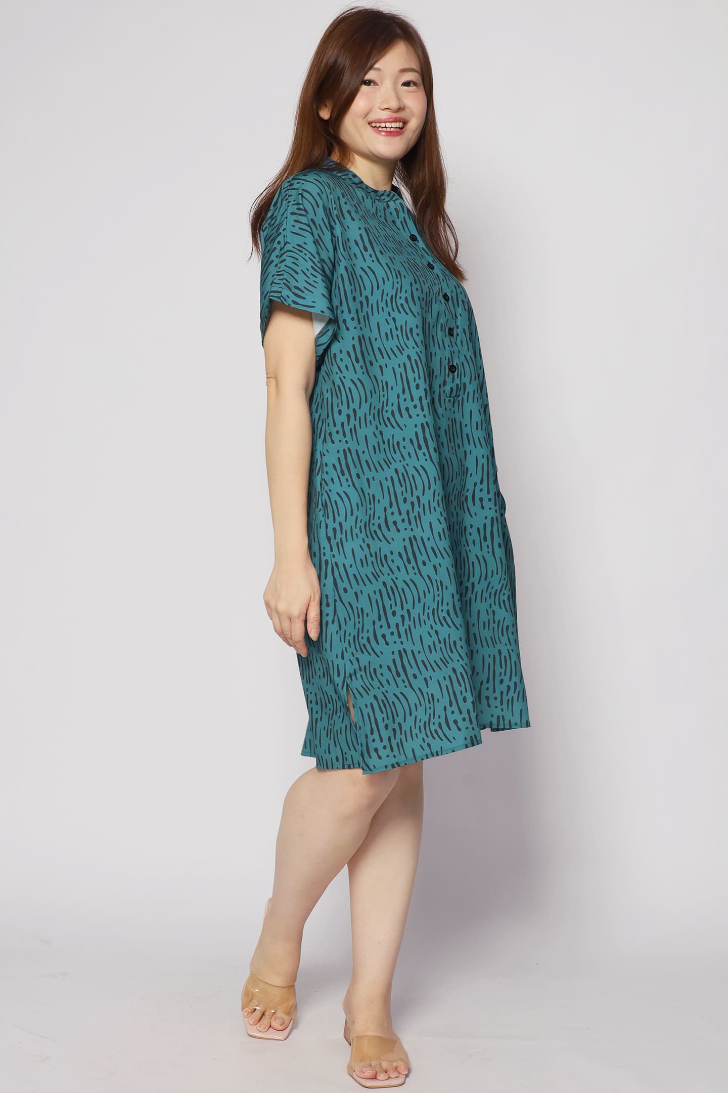 Penn Dress in Green Bonanza