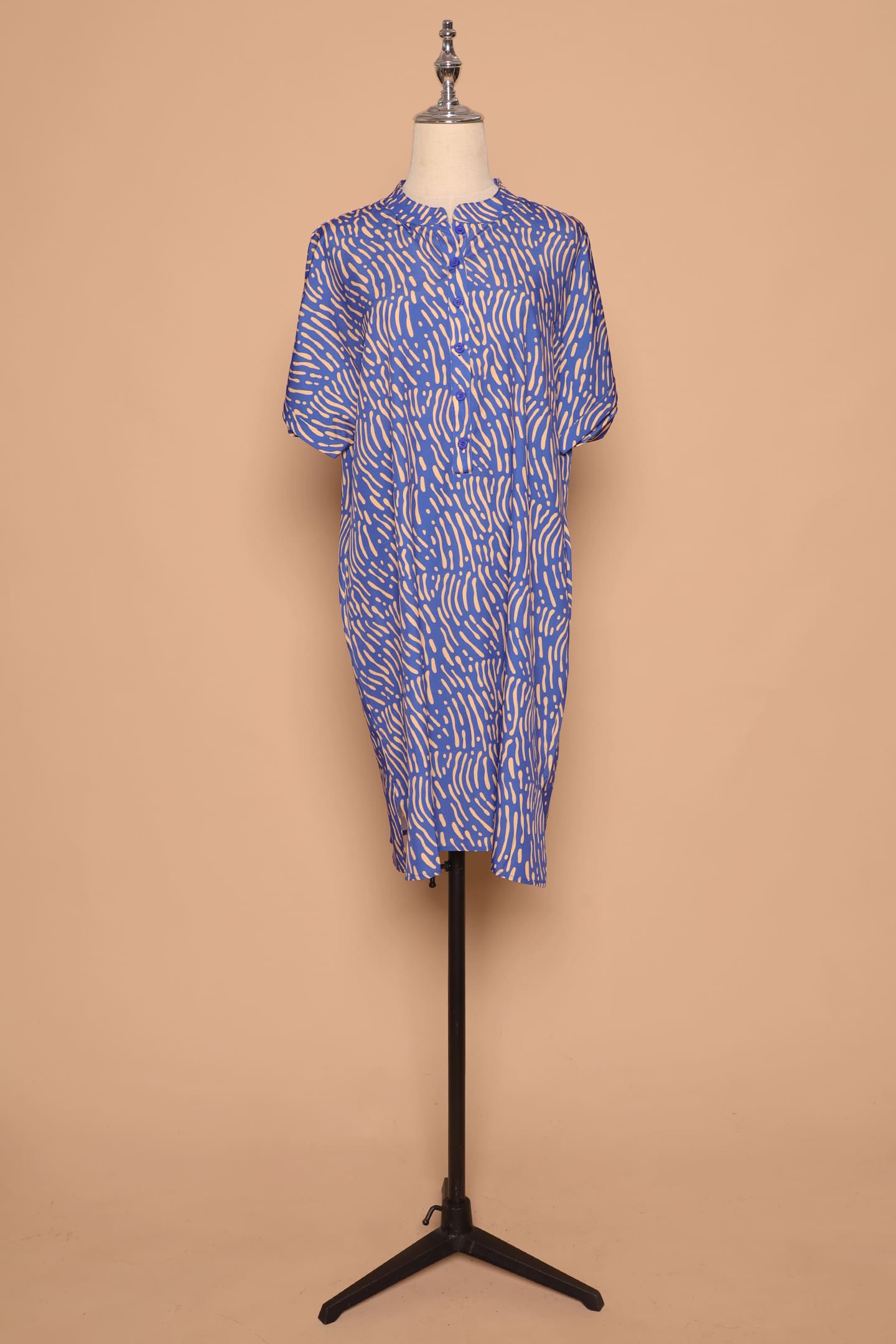PO - Penn Dress in Yellow Scribbles
