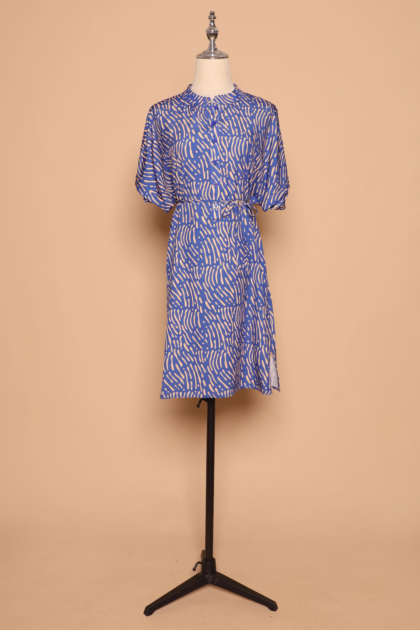 PO - Penn Dress in Yellow Scribbles