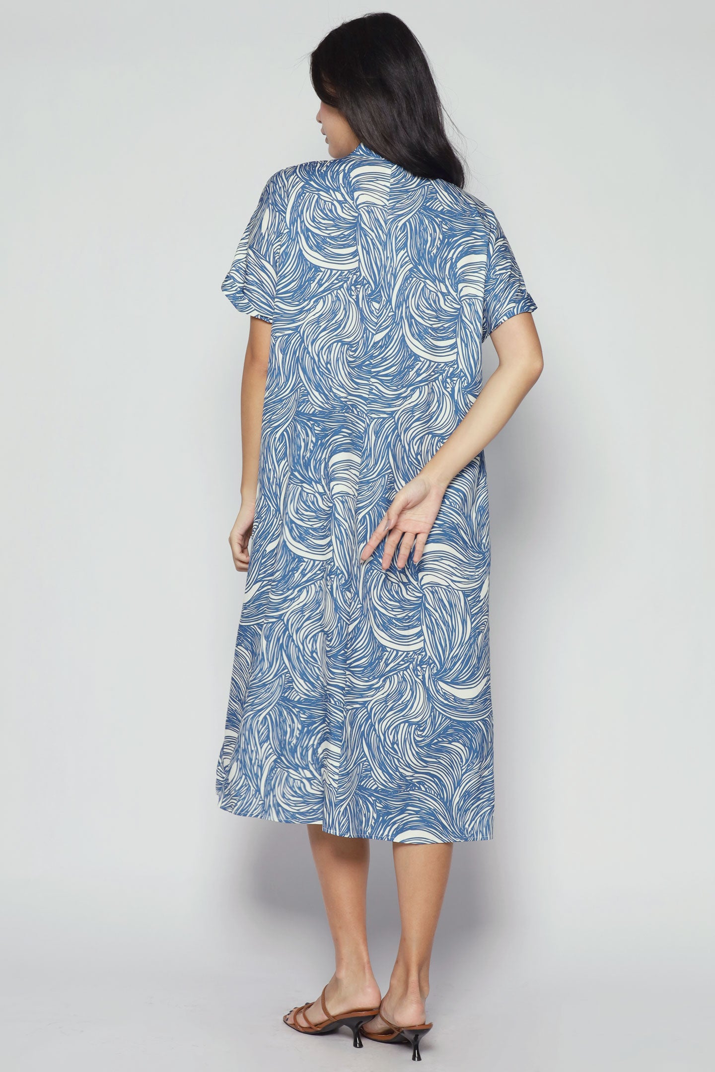 Penny Dress in Blue Current