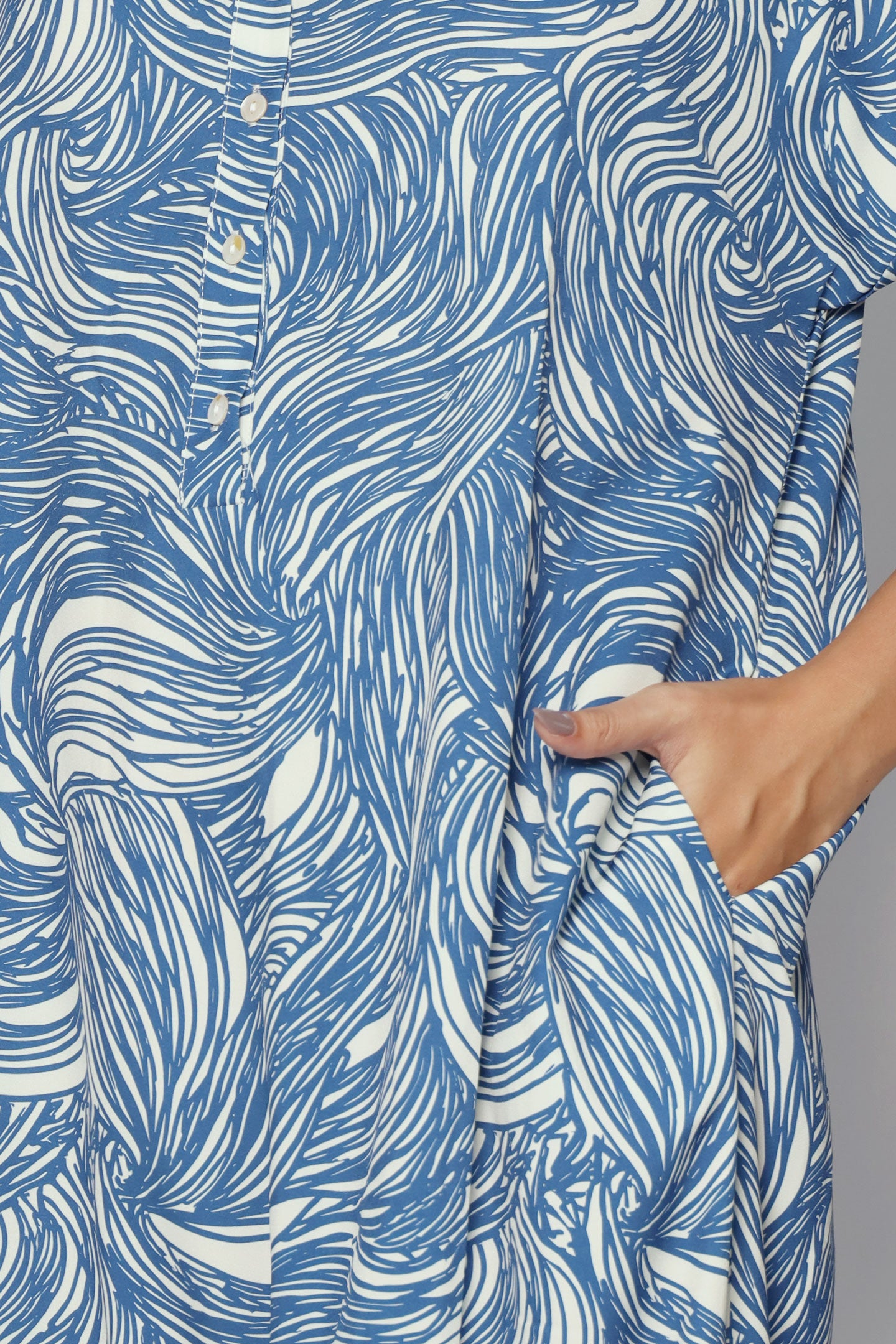 Penny Dress in Blue Current