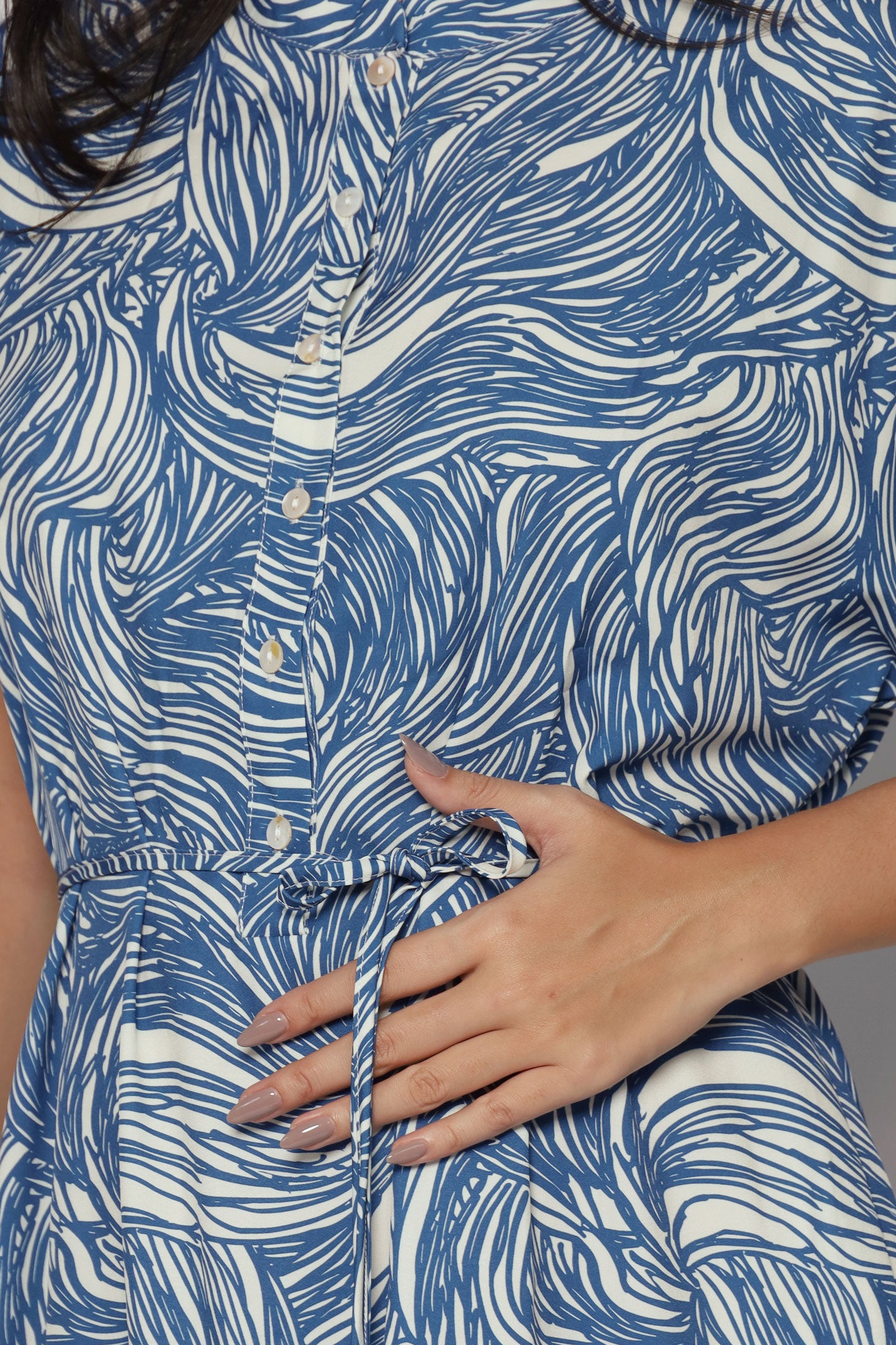 Penny Dress in Blue Current