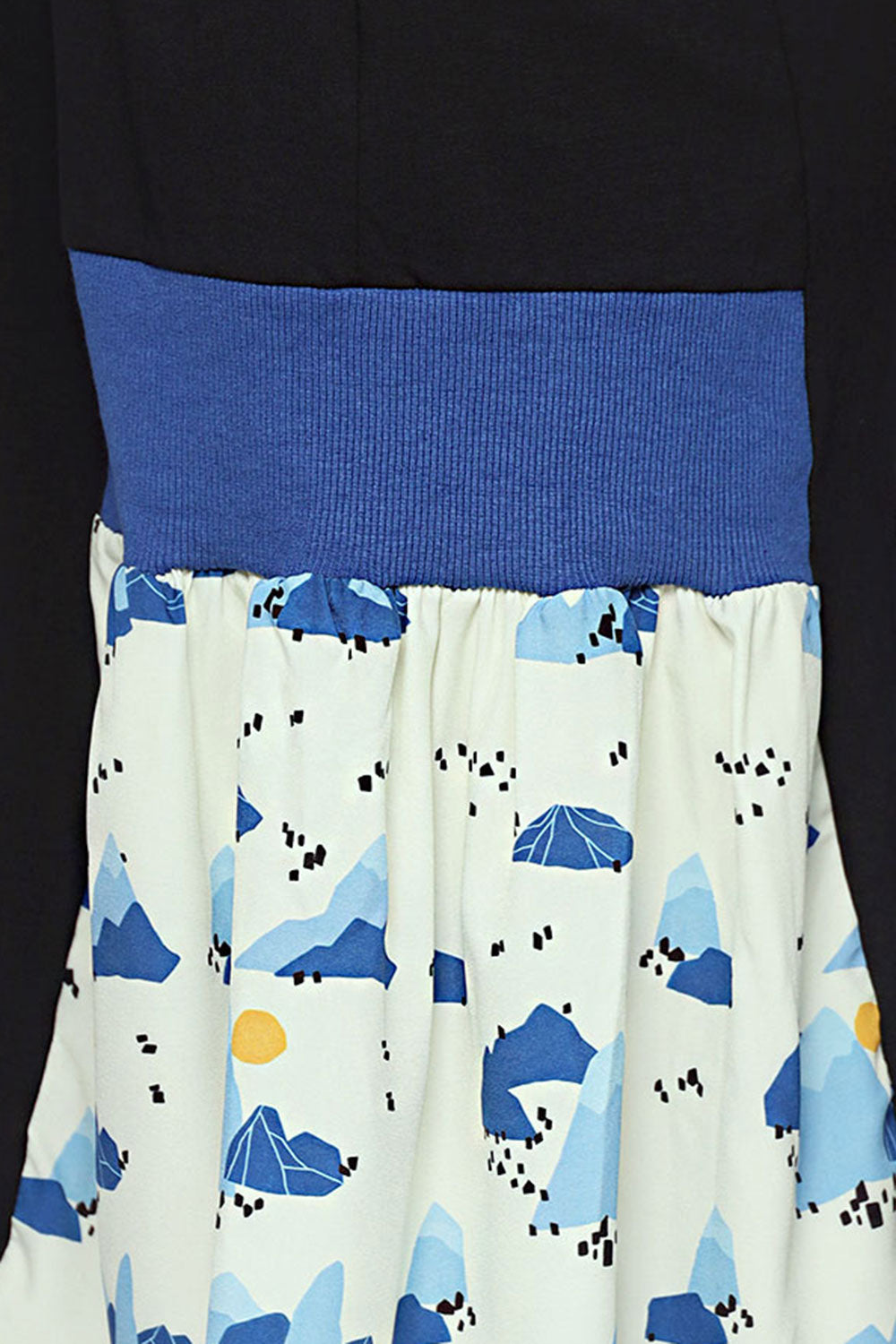 Peony Dress in Blue Journey