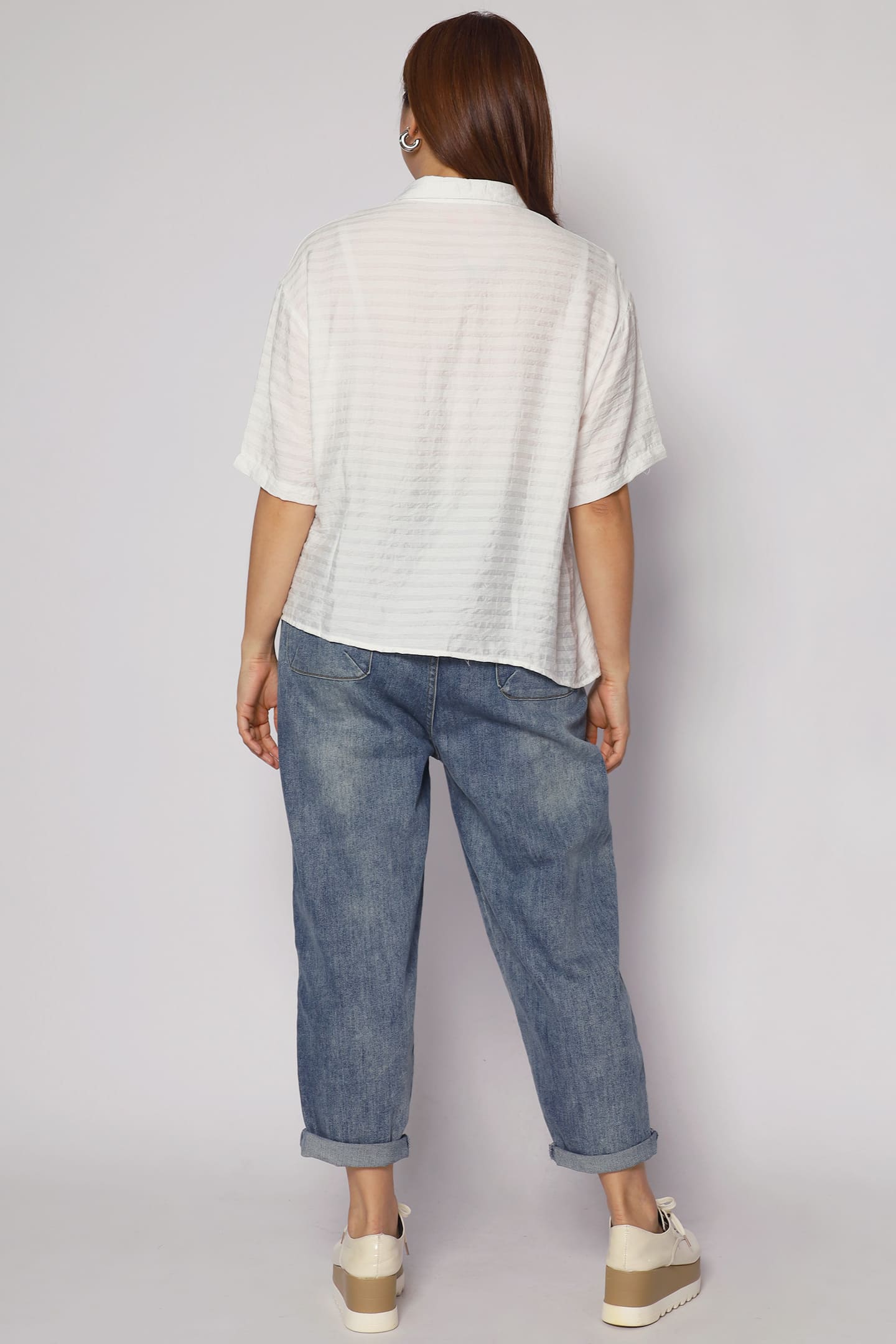 Backorders Pierce Boxy Top in White
