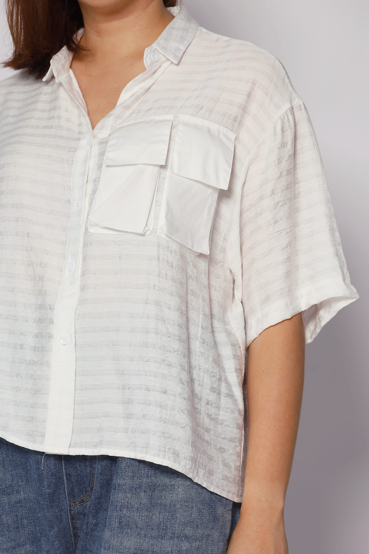 Backorders Pierce Boxy Top in White