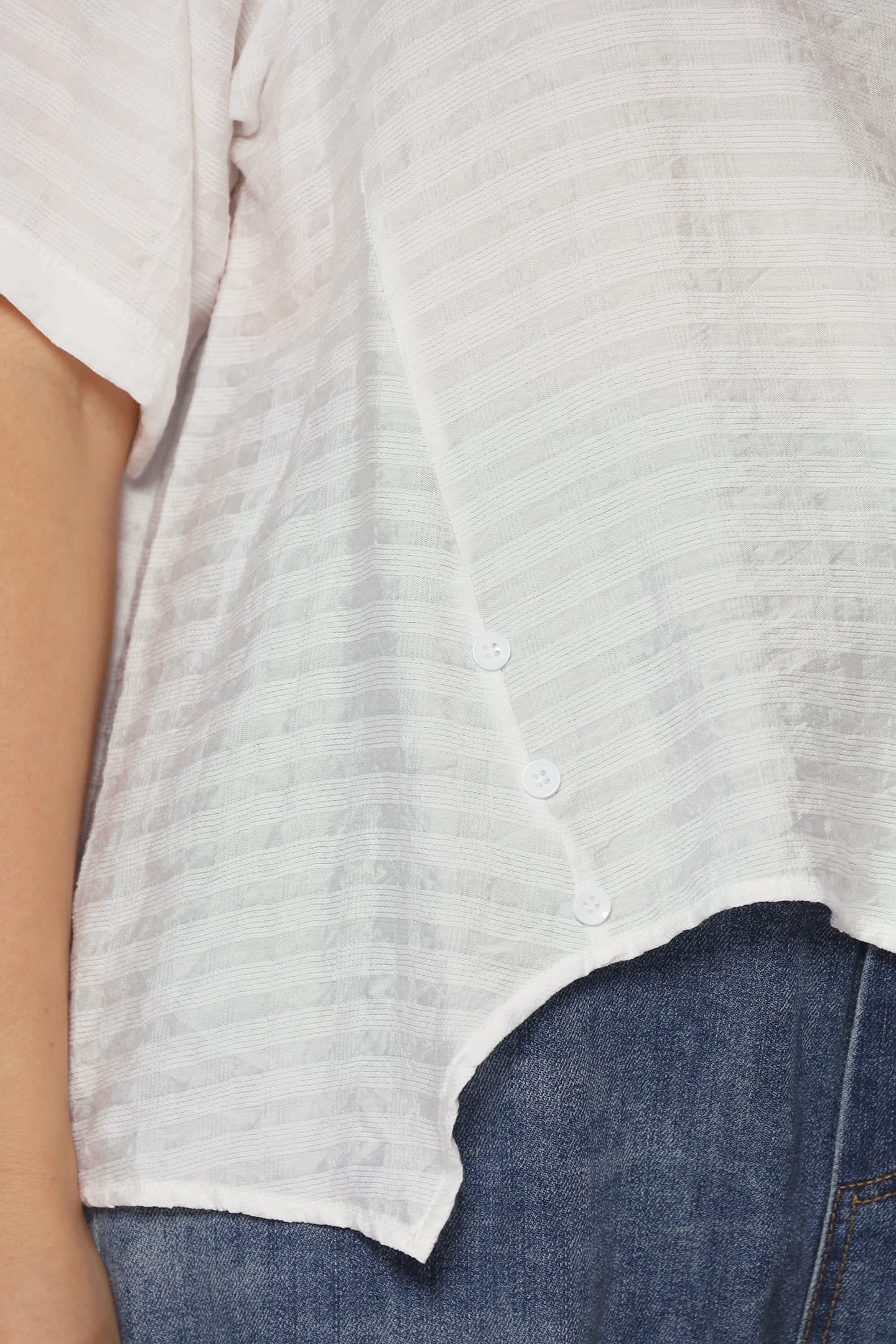Backorders Pierce Boxy Top in White