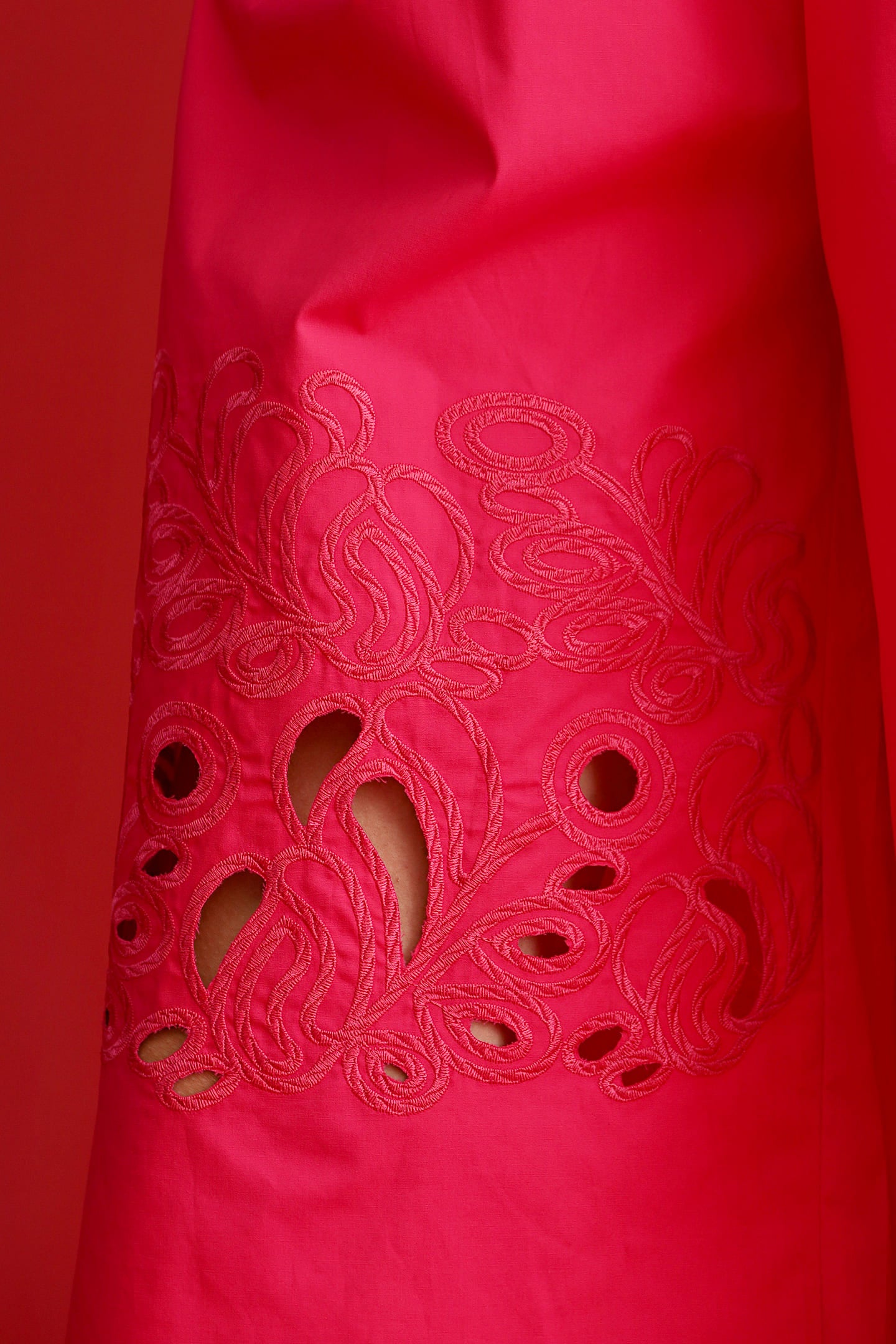 CHOSEN - Pink Reign Embroidered Culottes