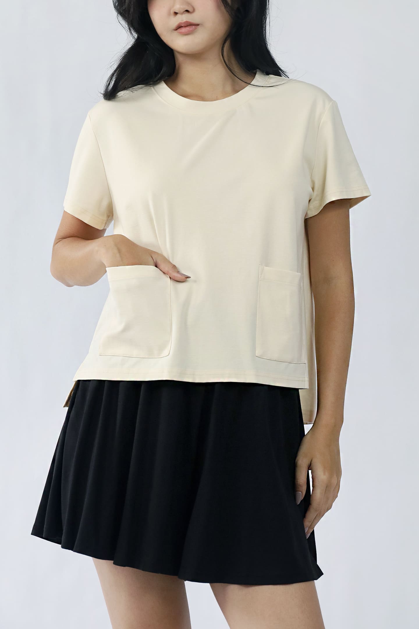 TENCEL - Pocketful Tee in Off White